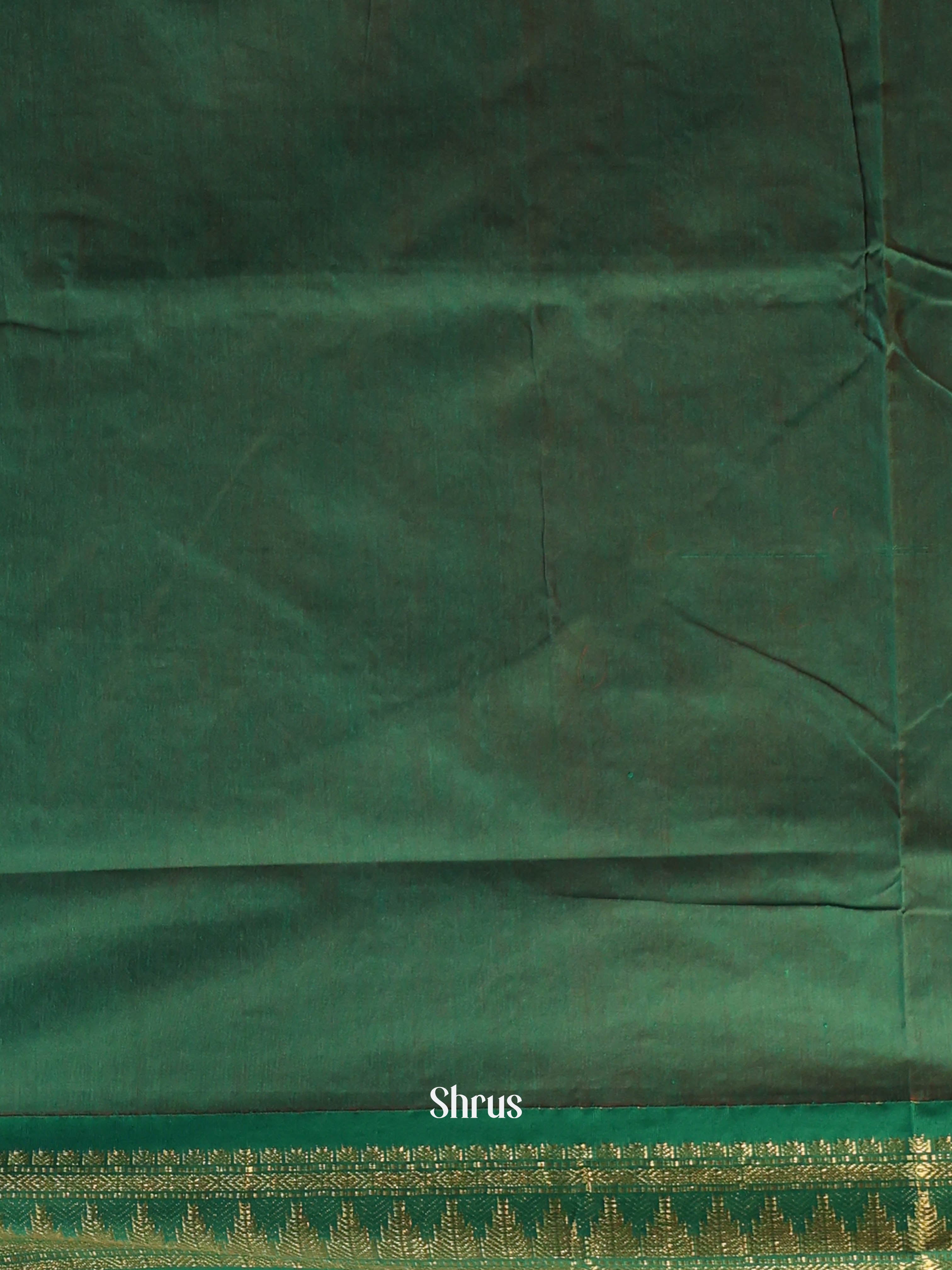 Orange & Green - Kalyani Cotton Saree - Shop on Shrus.com