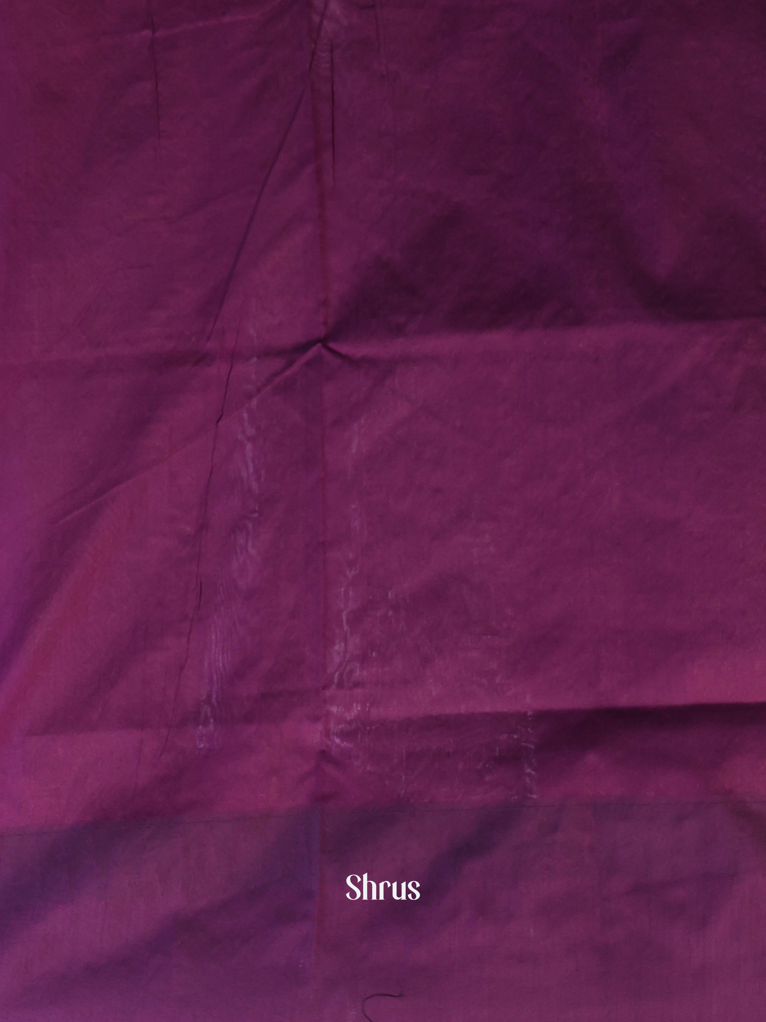 Brown & Violet - Kalyani Cotton Saree