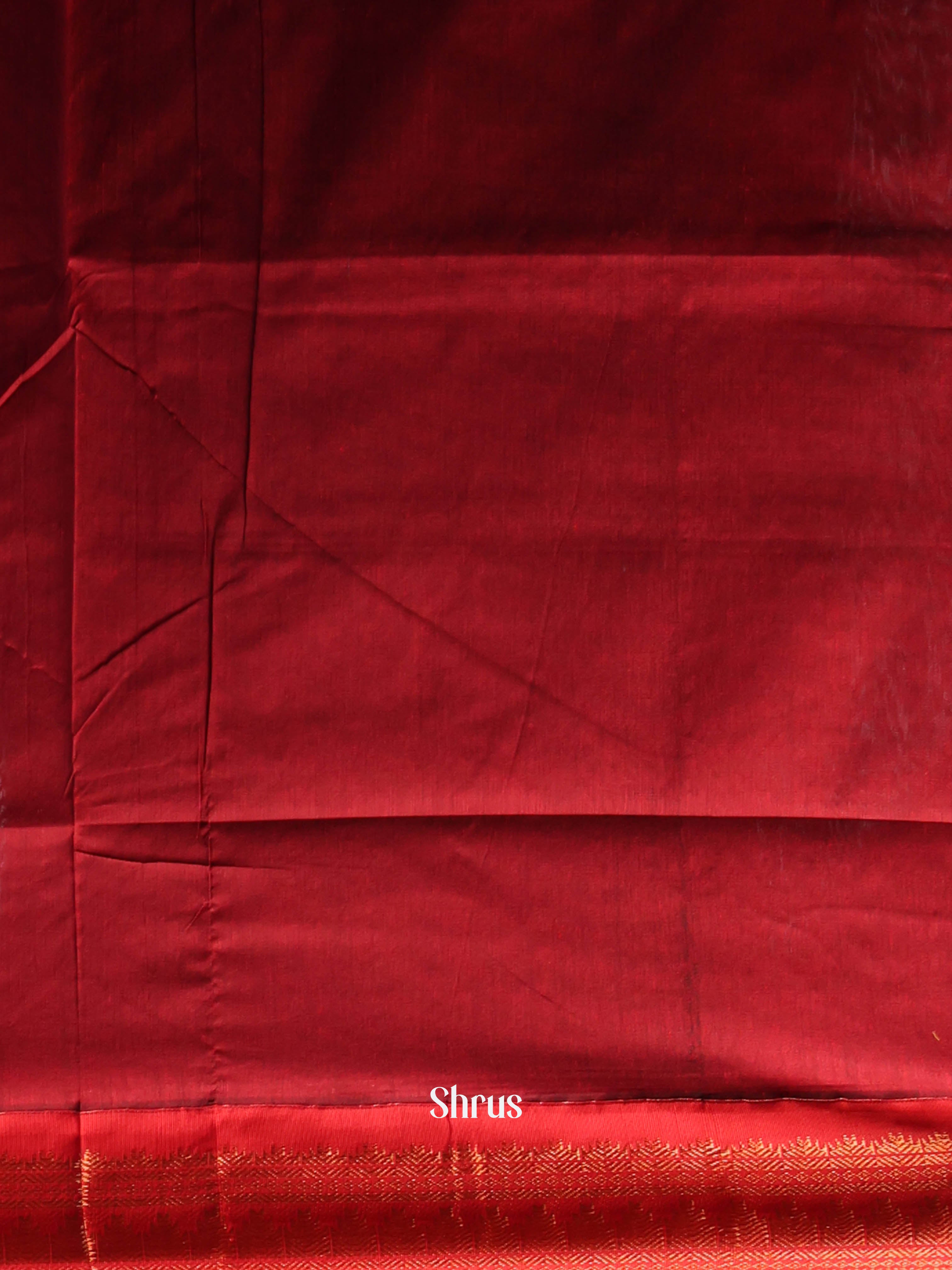 Mustard & Maroon - Kalyani Cotton Saree