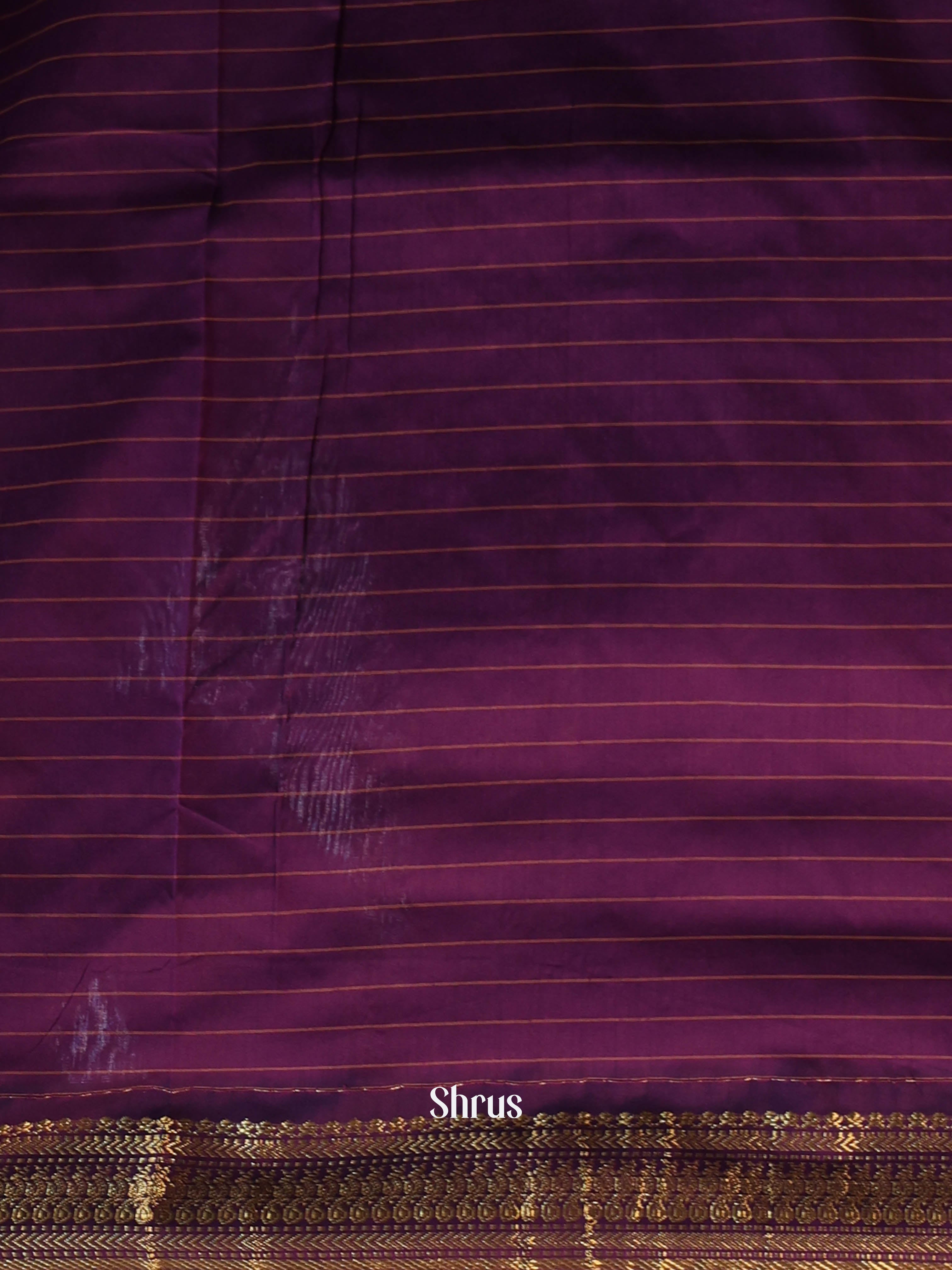 Blue & Purple- Kalyani Cotton Saree