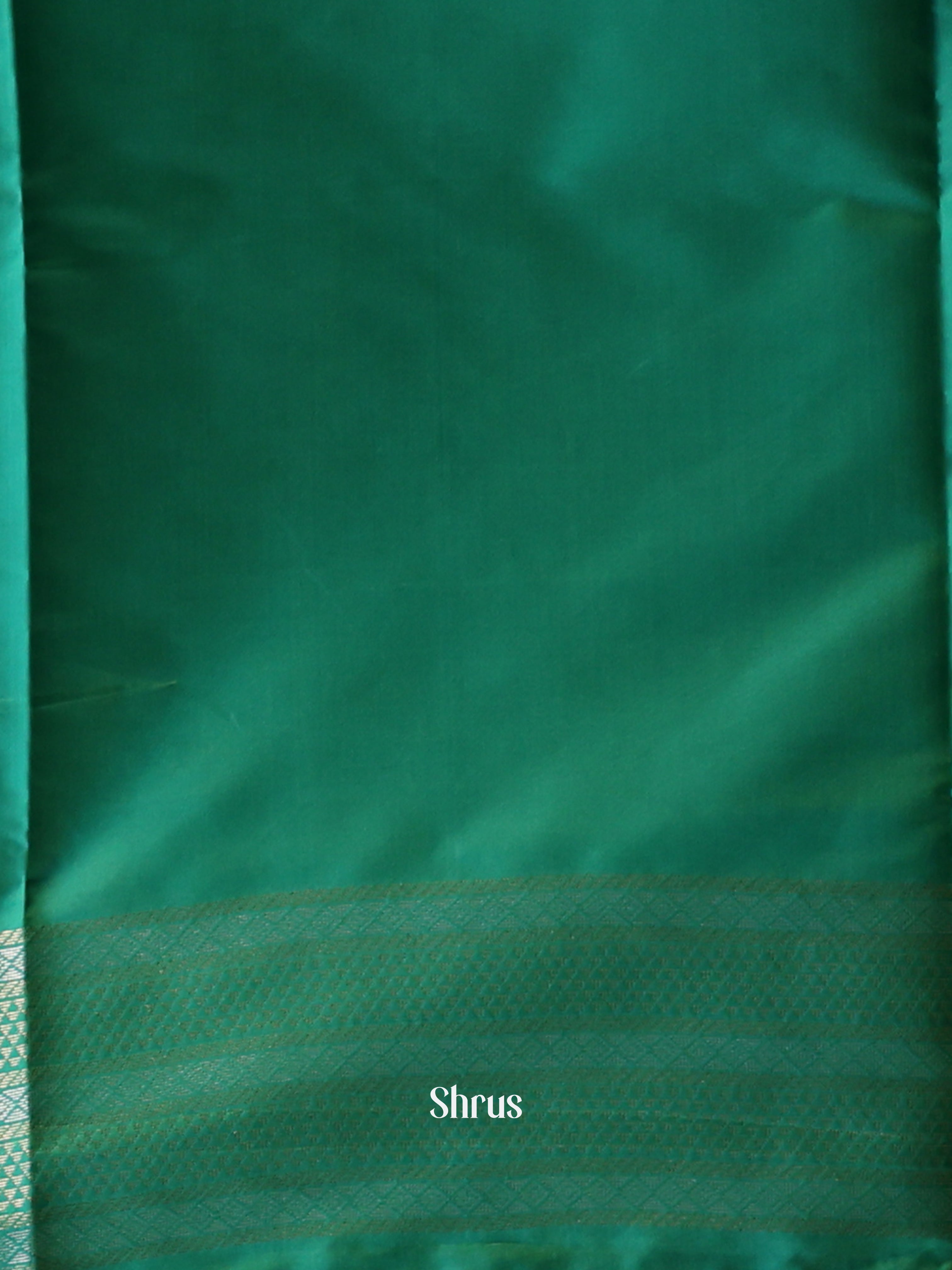 Mustardy Green & Green - Semi Softsilk Saree