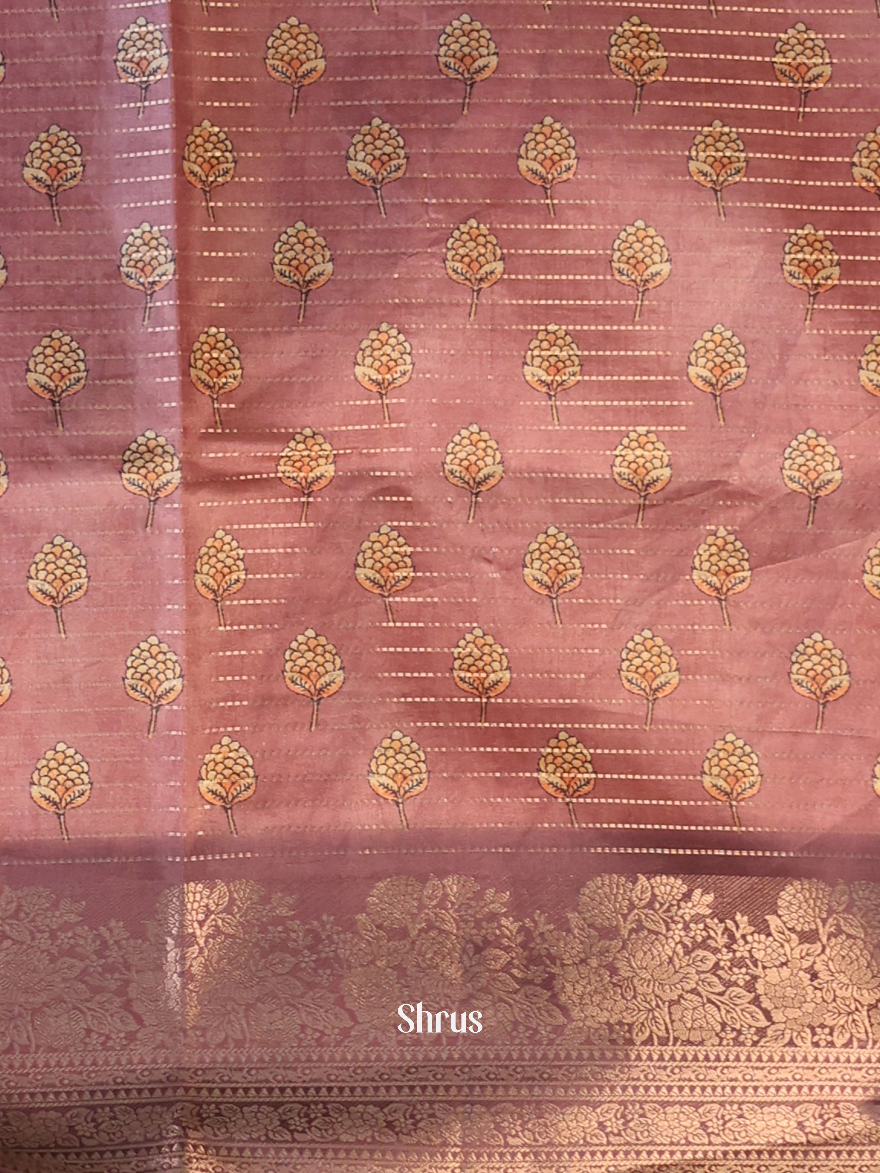 Onion Peel - Semi Dola silk Saree