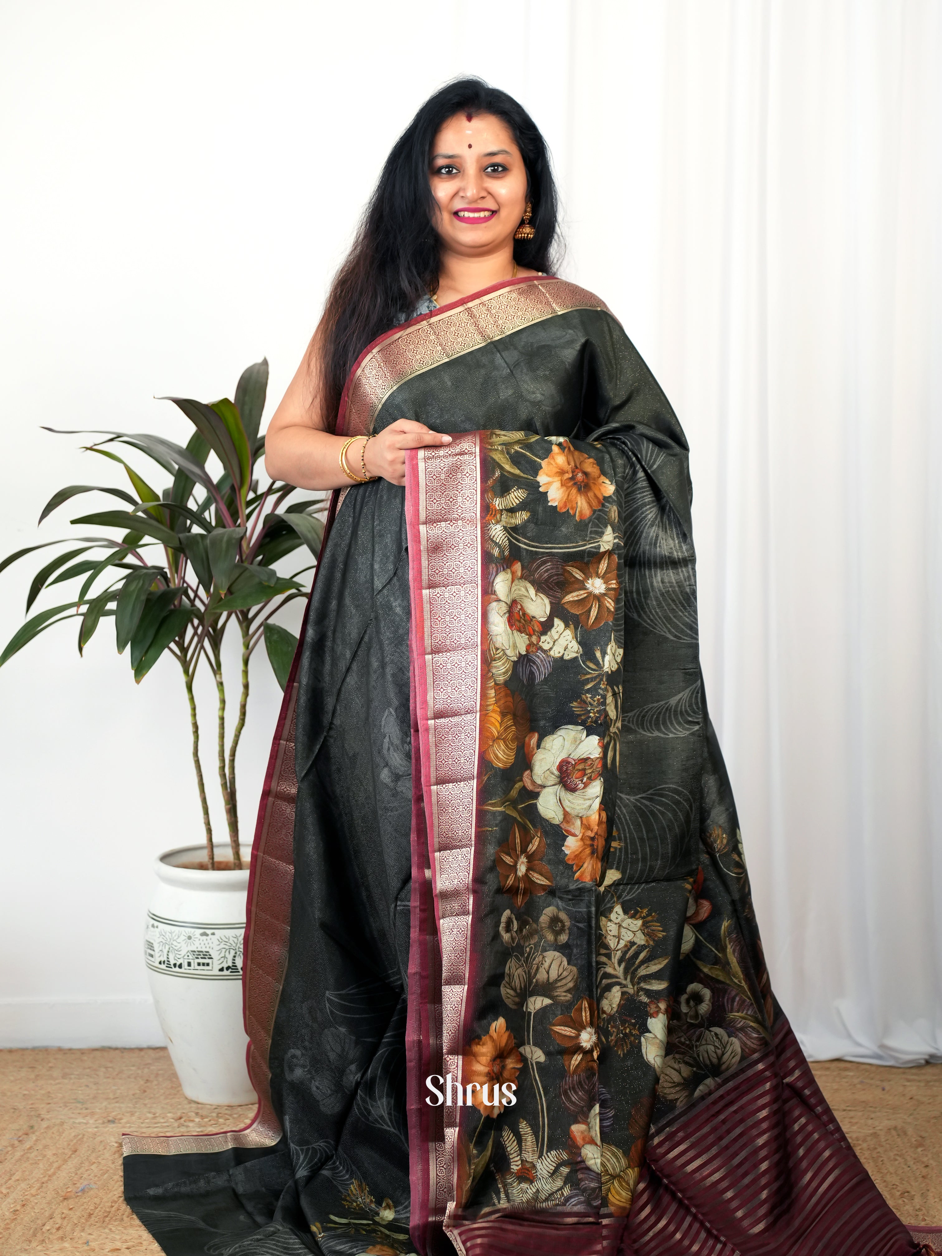 CIS26177 - Printed chanderi Saree