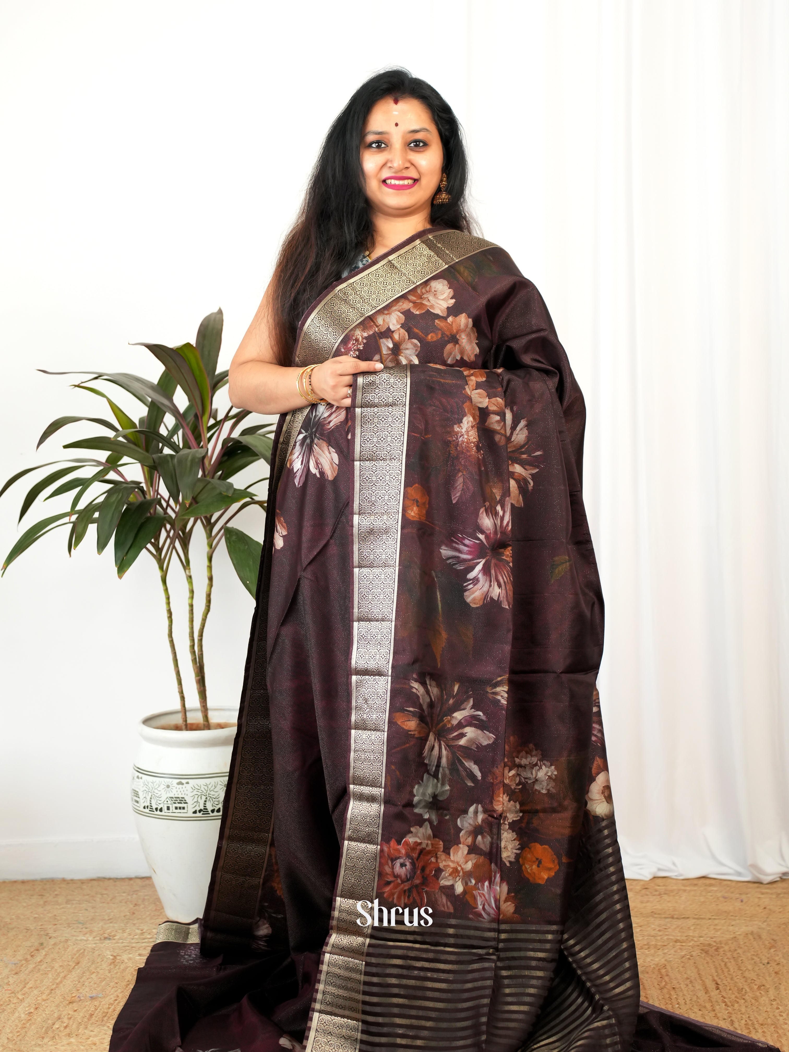 CIS26185 - Printed chanderi Saree