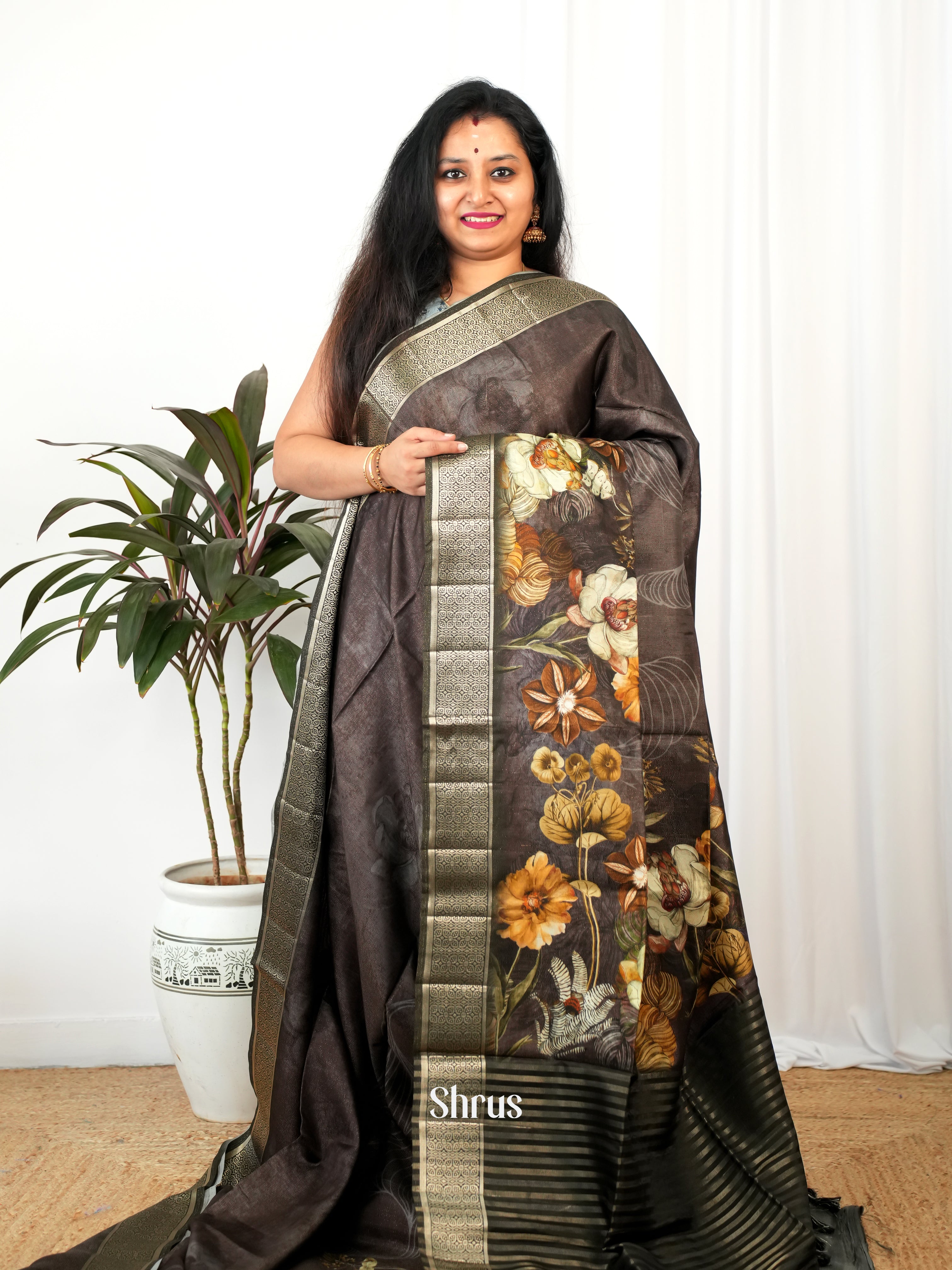 CIS26186 - Printed chanderi Saree