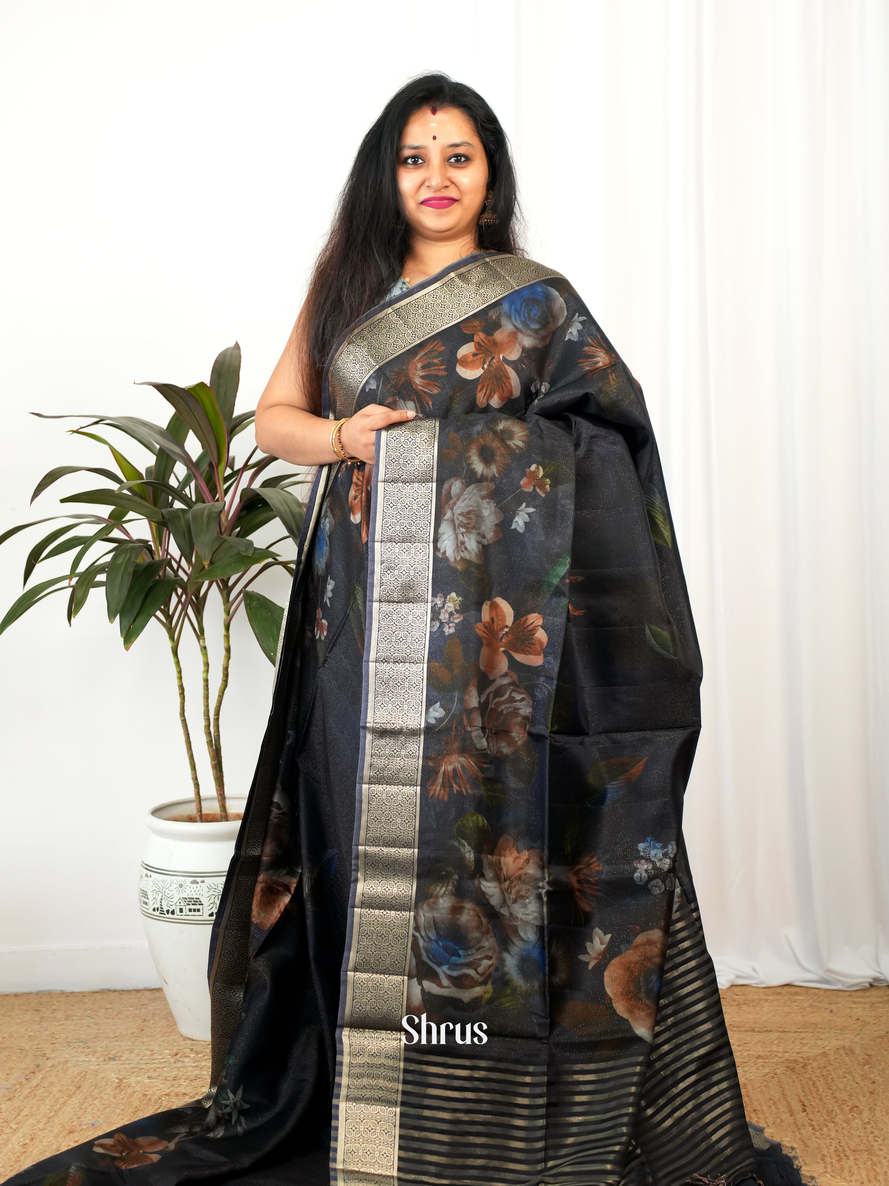 CIS26187 - Printed chanderi Saree