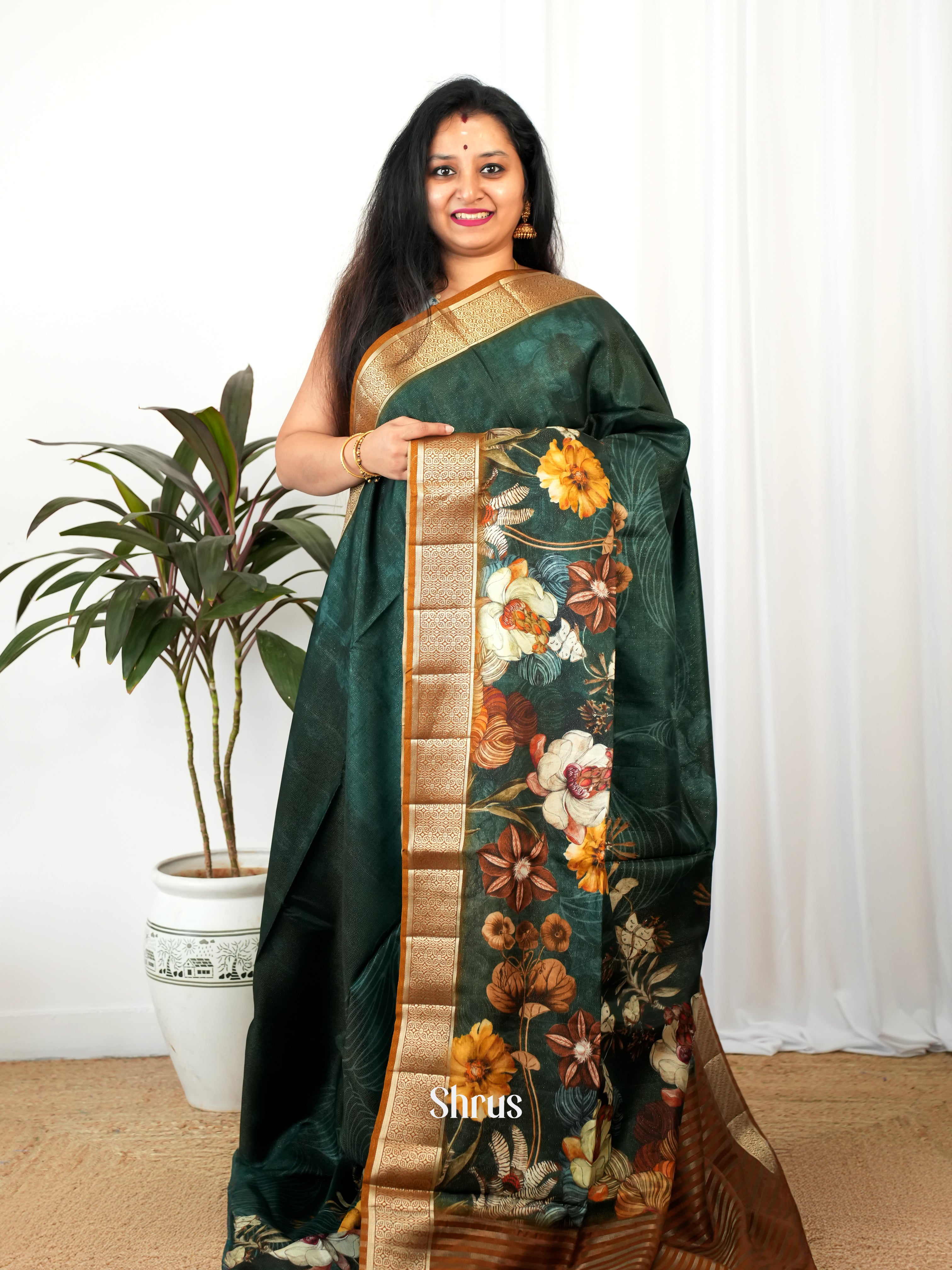 CIS26188 - Printed chanderi Saree