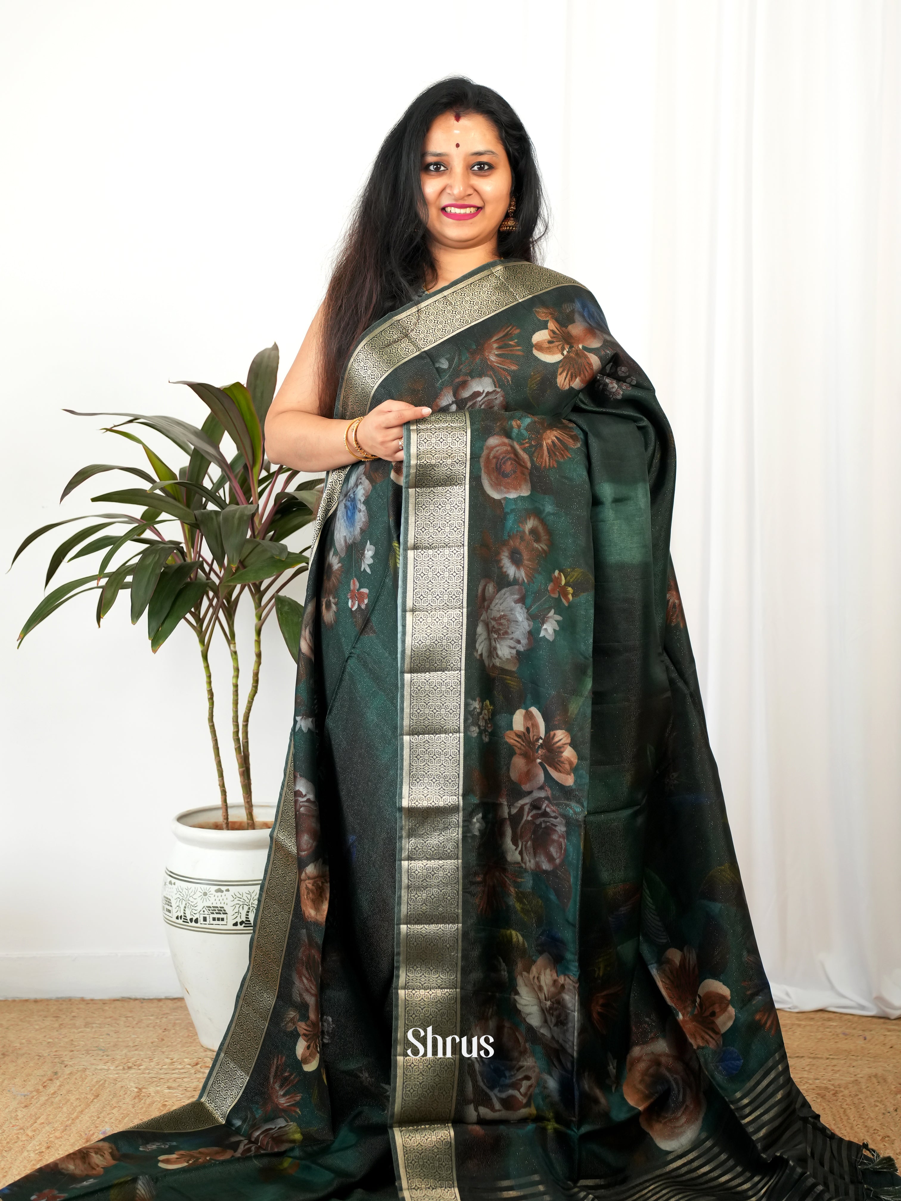 CIS26192 - Printed chanderi Saree