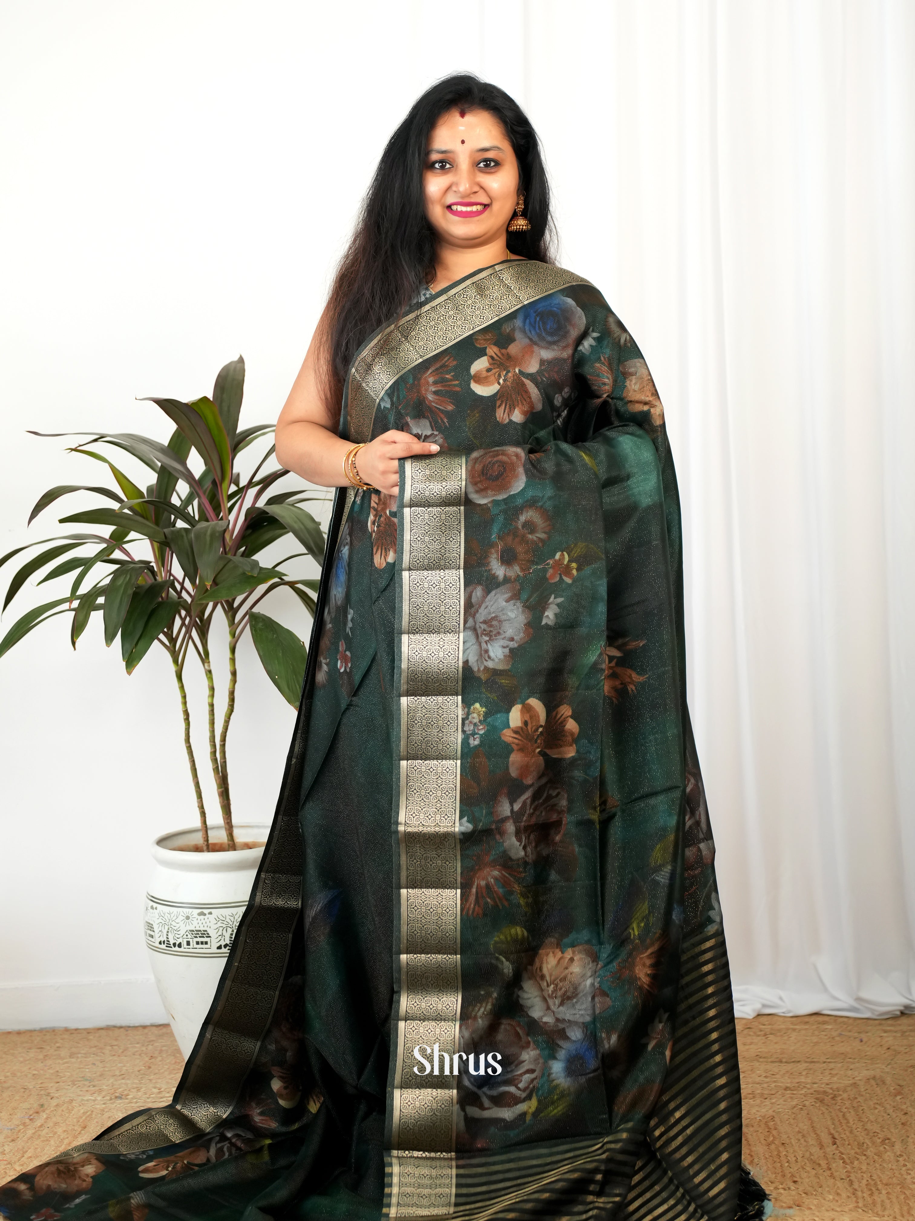 CIS26193 - Printed chanderi Saree