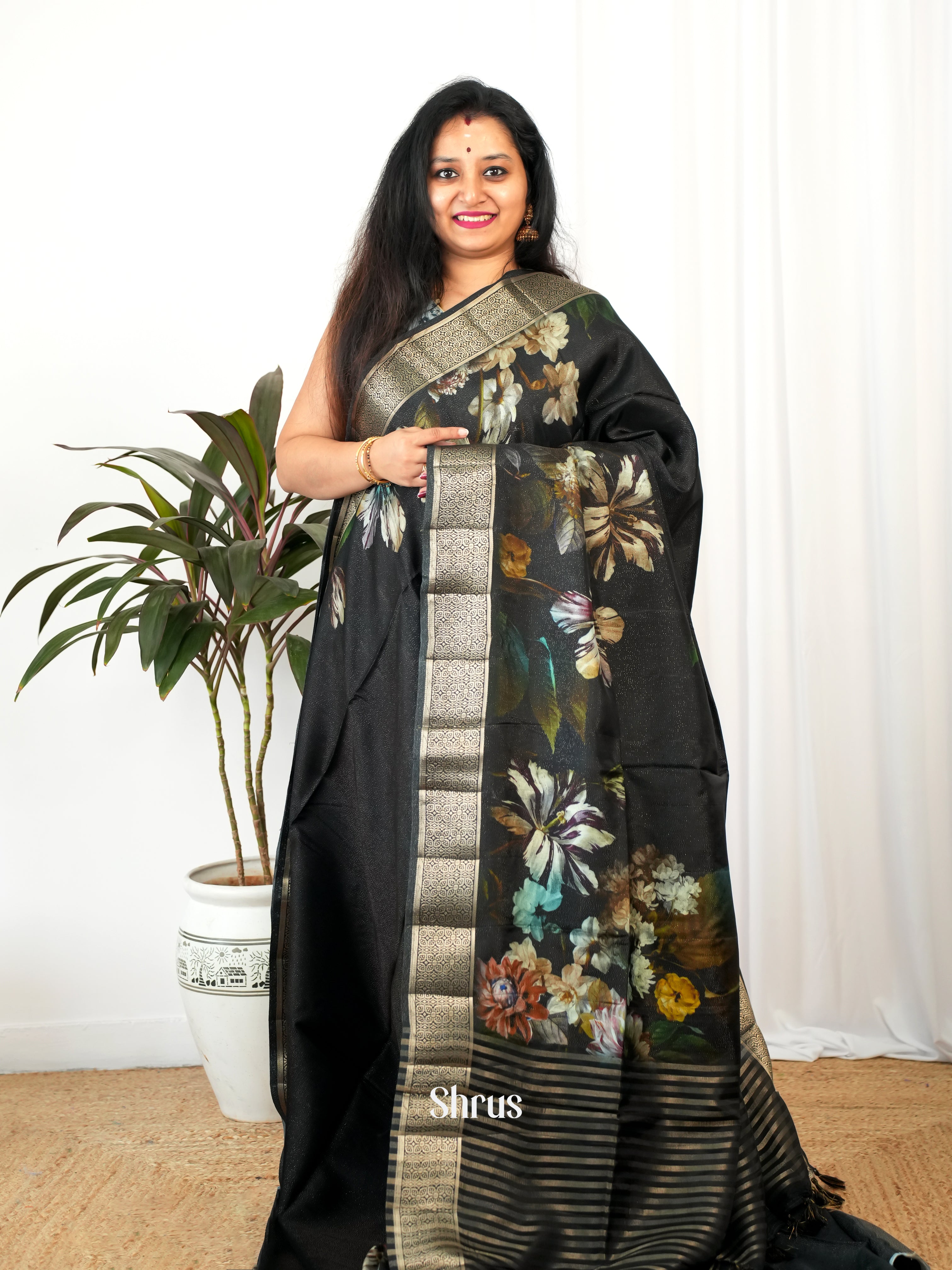 CIS26196 - Printed chanderi Saree