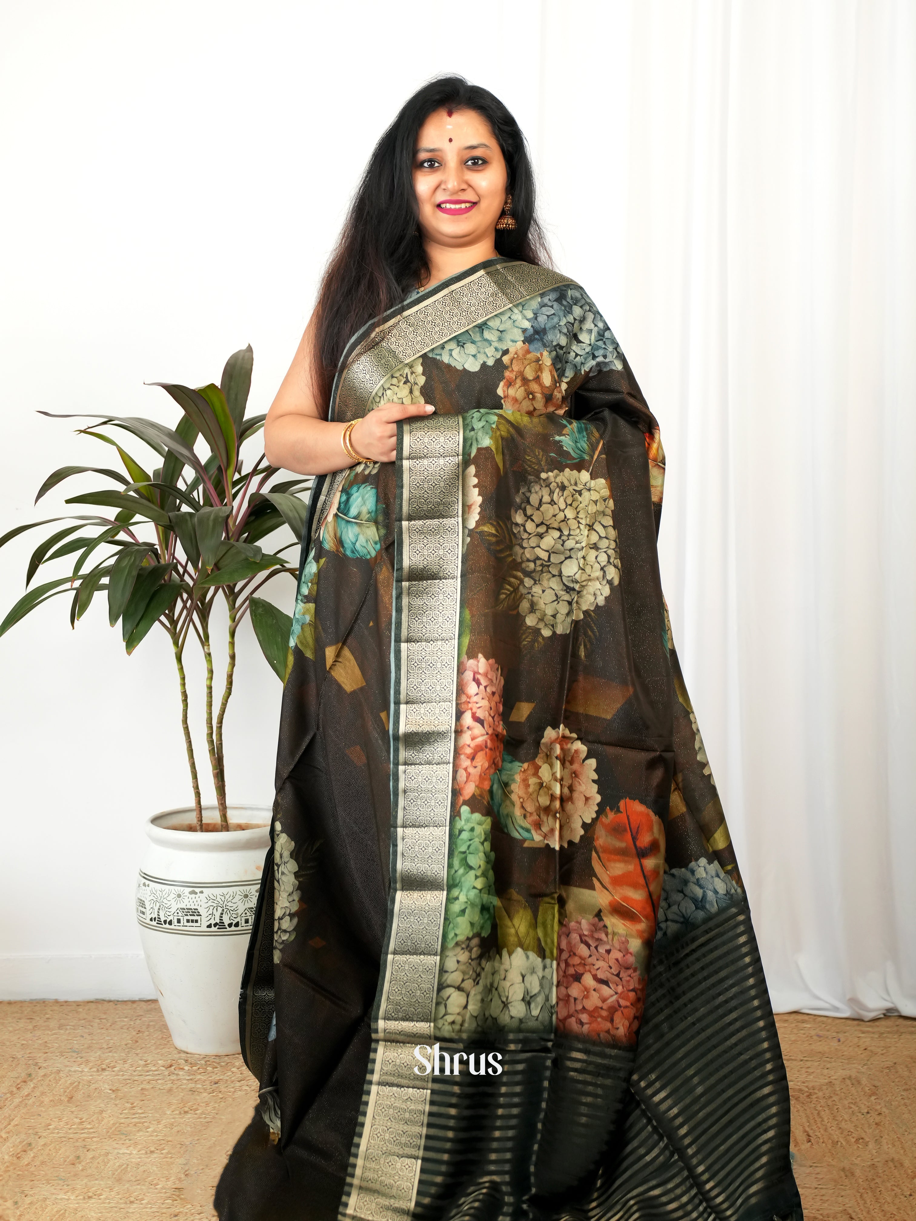 CIS26198 - Printed chanderi Saree