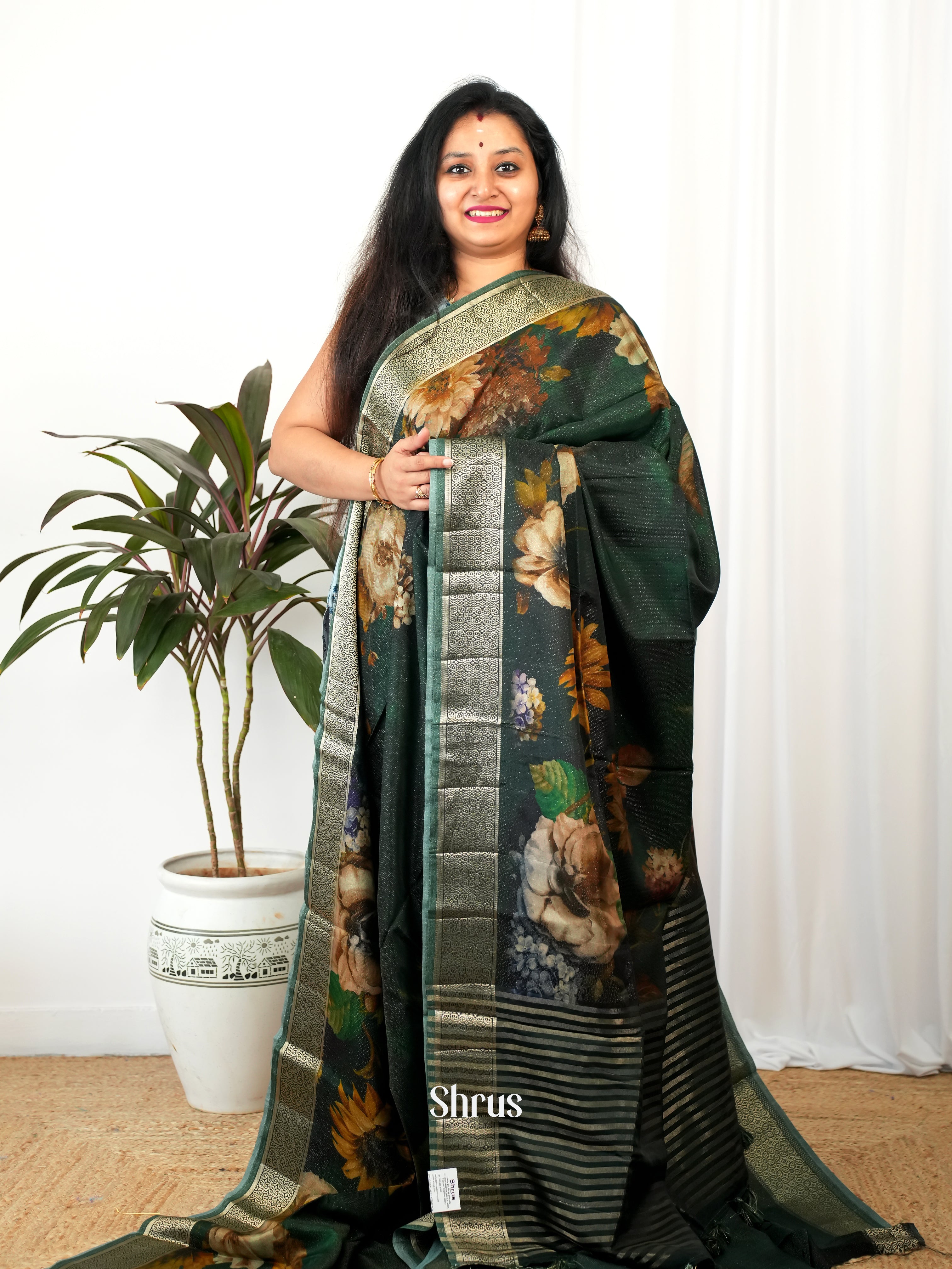 CIS26208 - Printed chanderi Saree