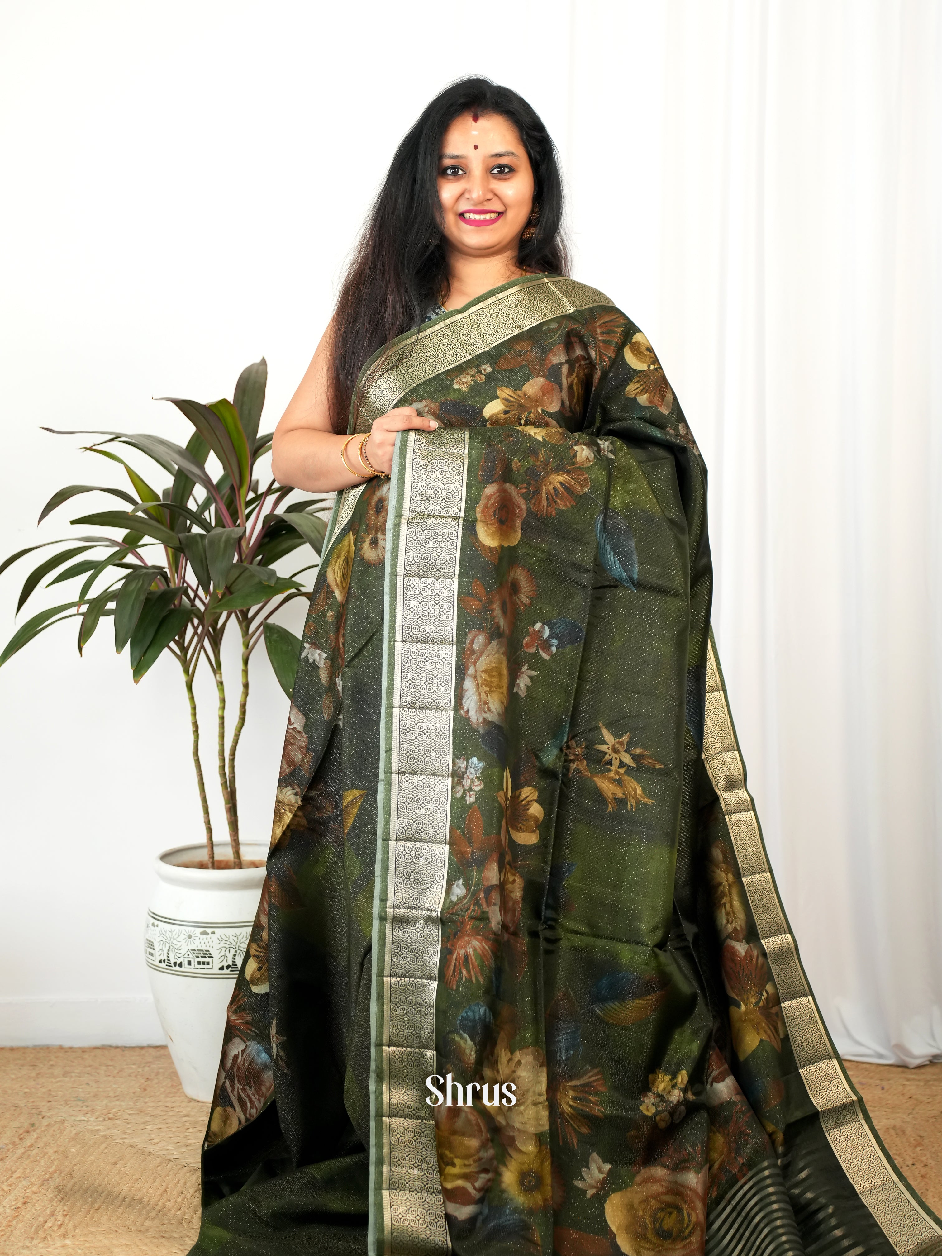 CIS26209 - Printed chanderi Saree