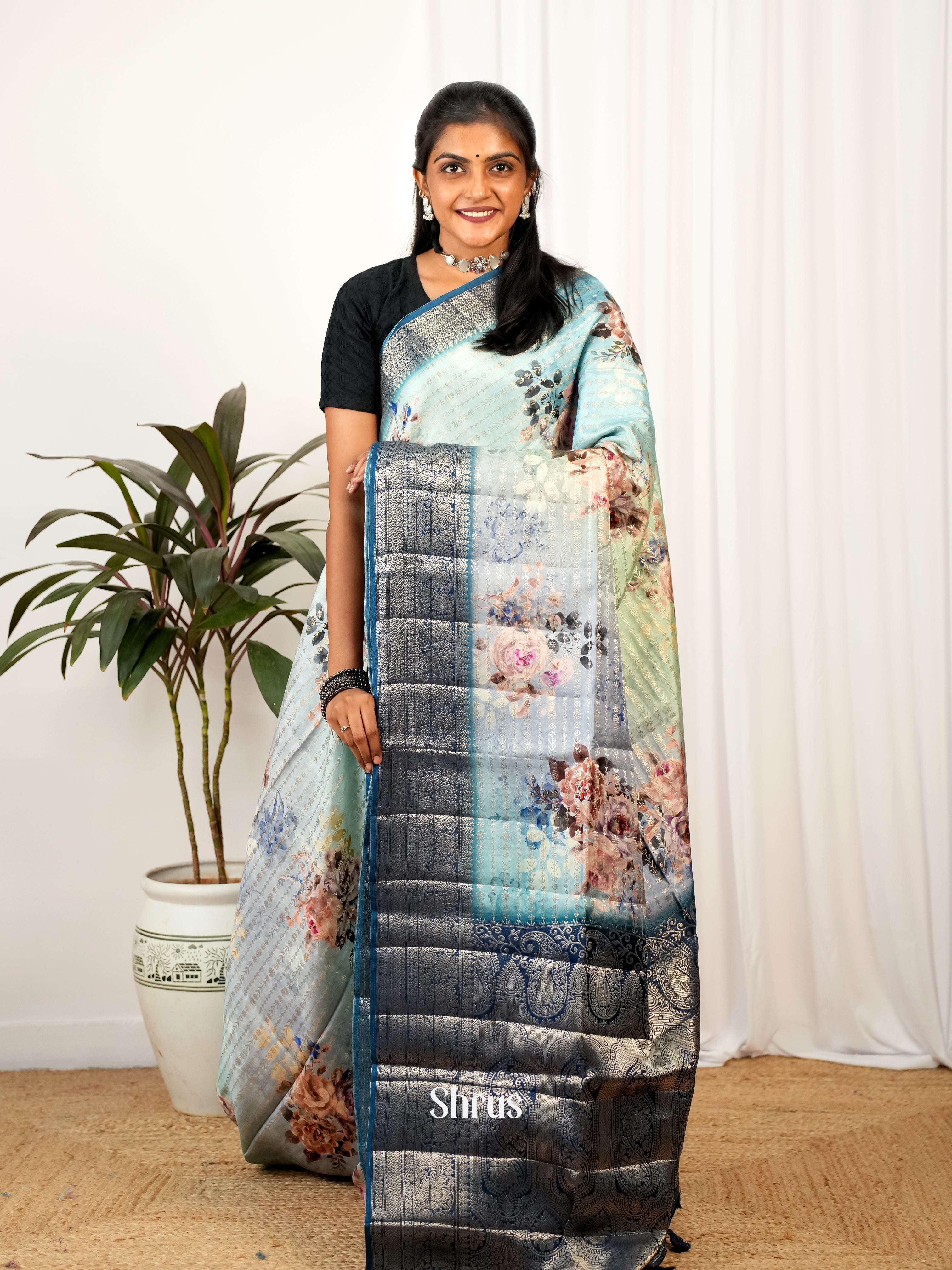 CIS26218 - Printed chanderi Saree