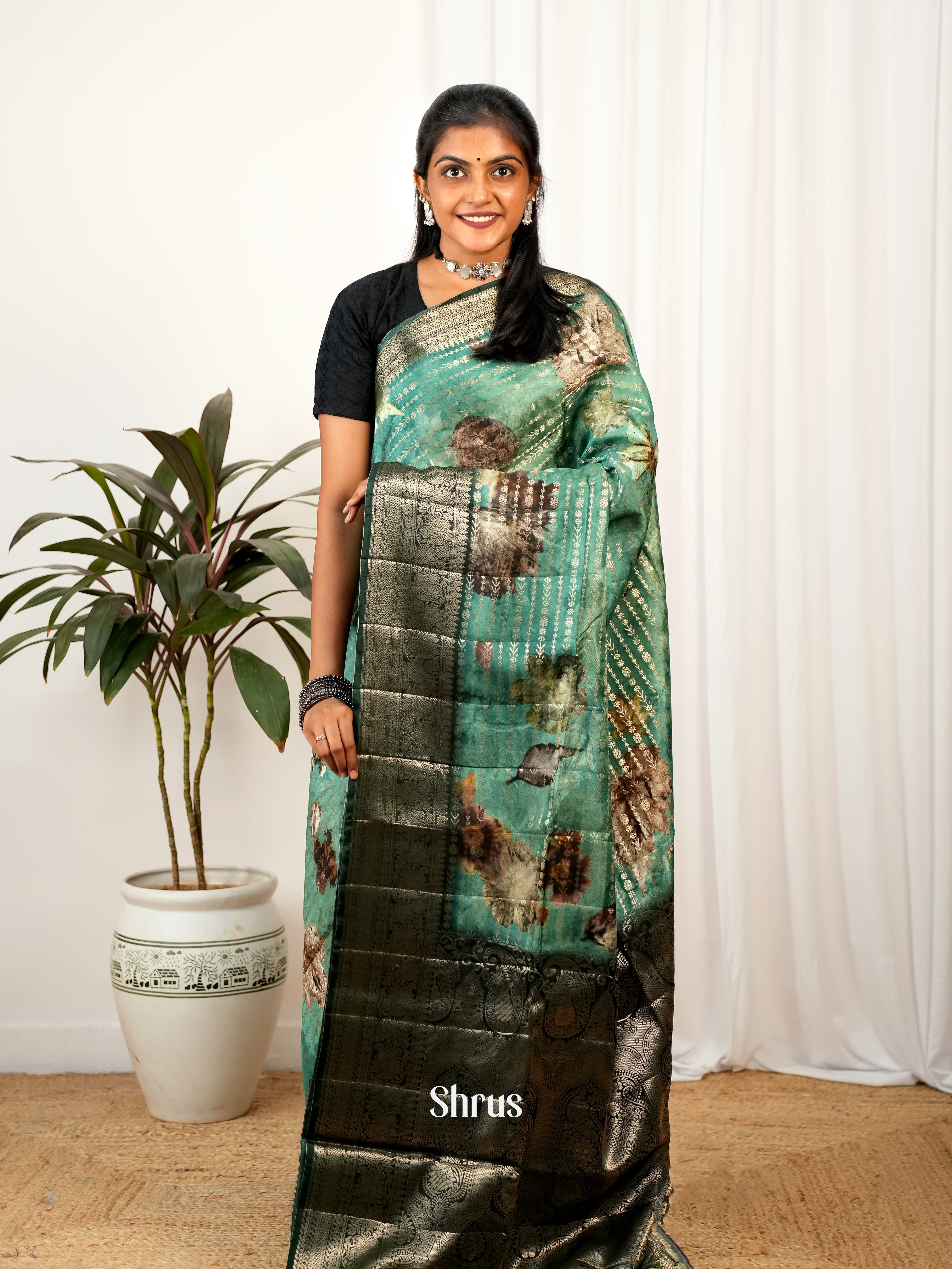 CIS26220 - Printed chanderi Saree