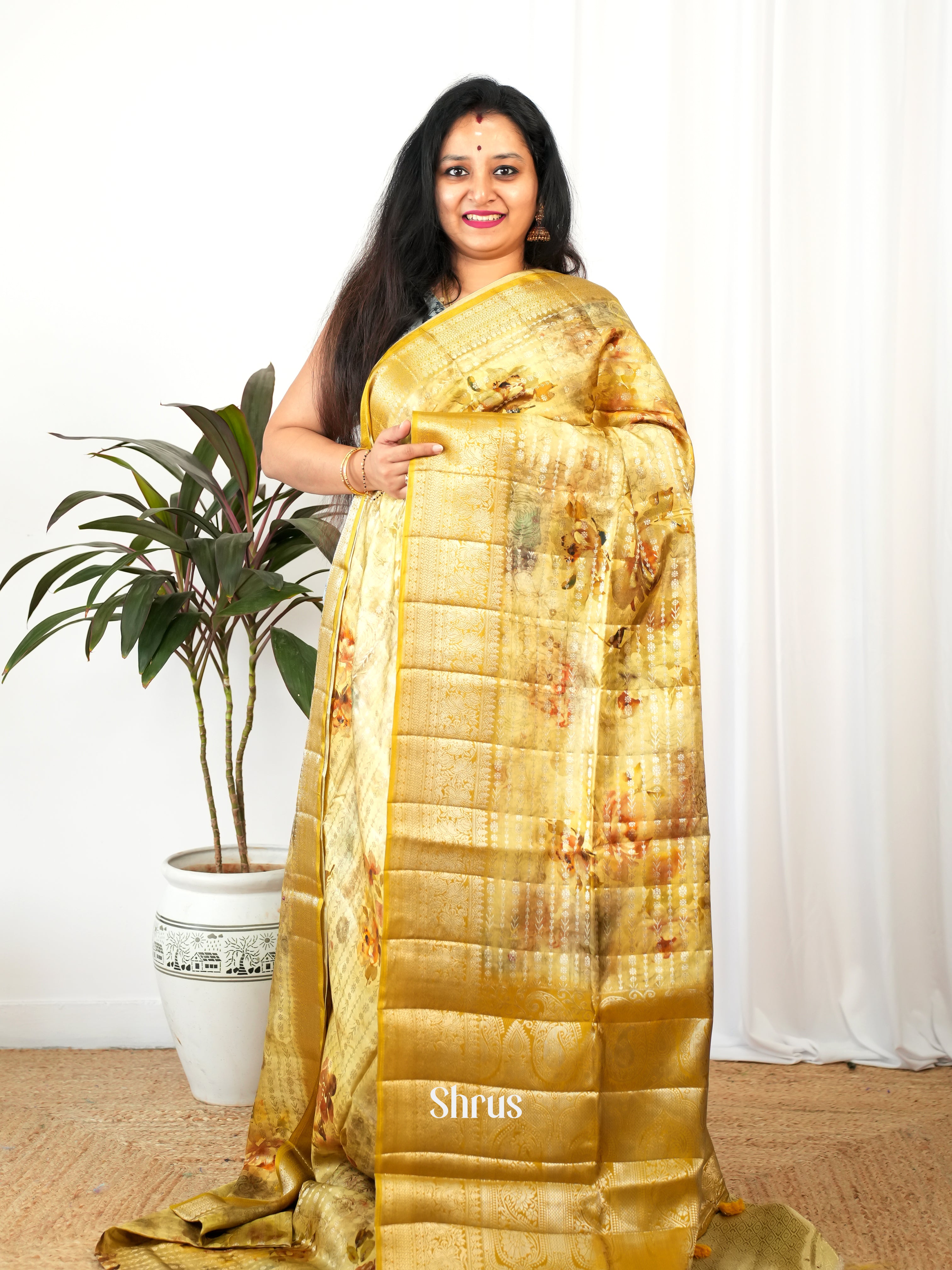 CIS26222 - Printed chanderi Saree