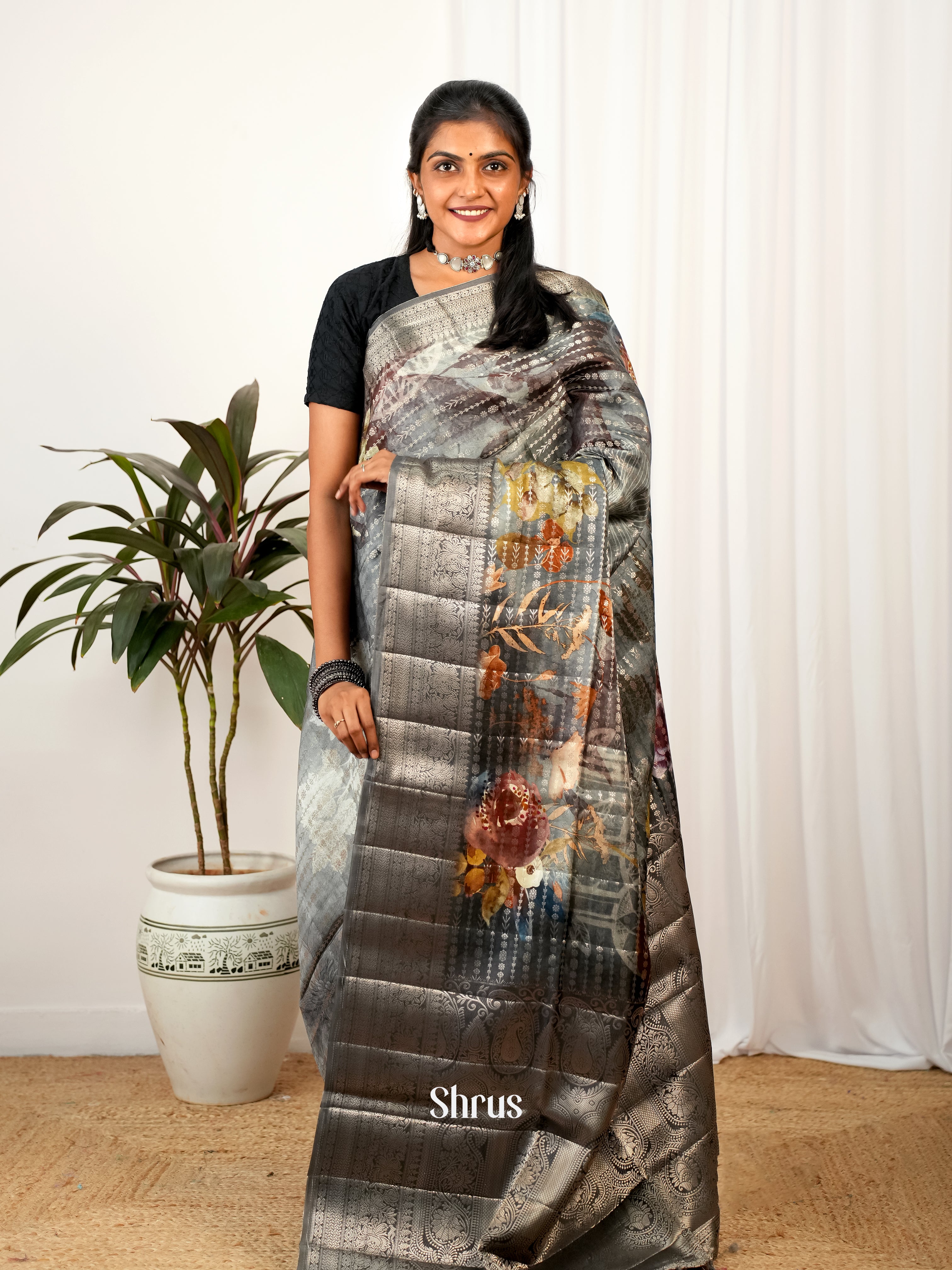 CIS26228 - Printed chanderi Saree