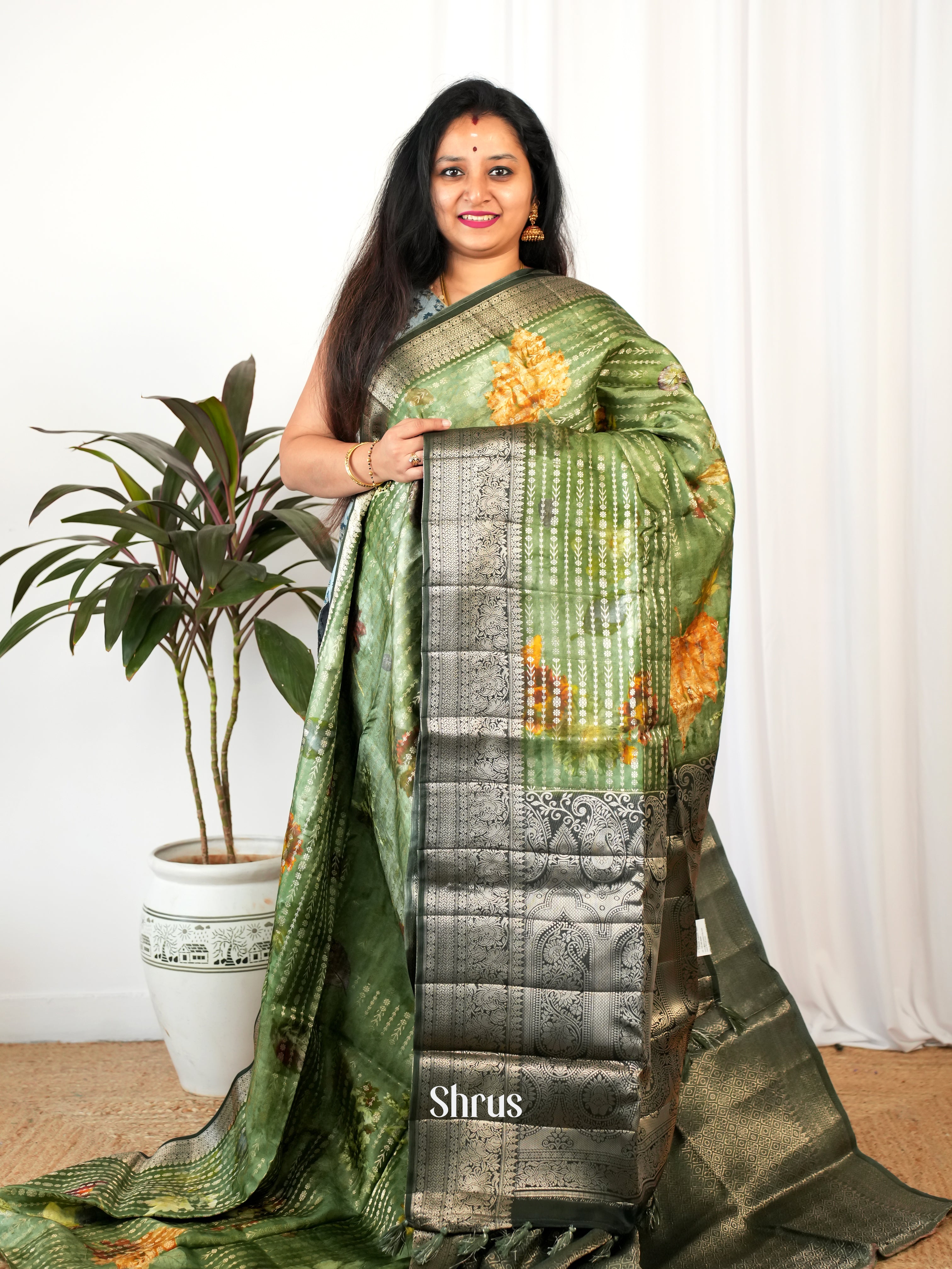 CIS26231 - Printed chanderi Saree