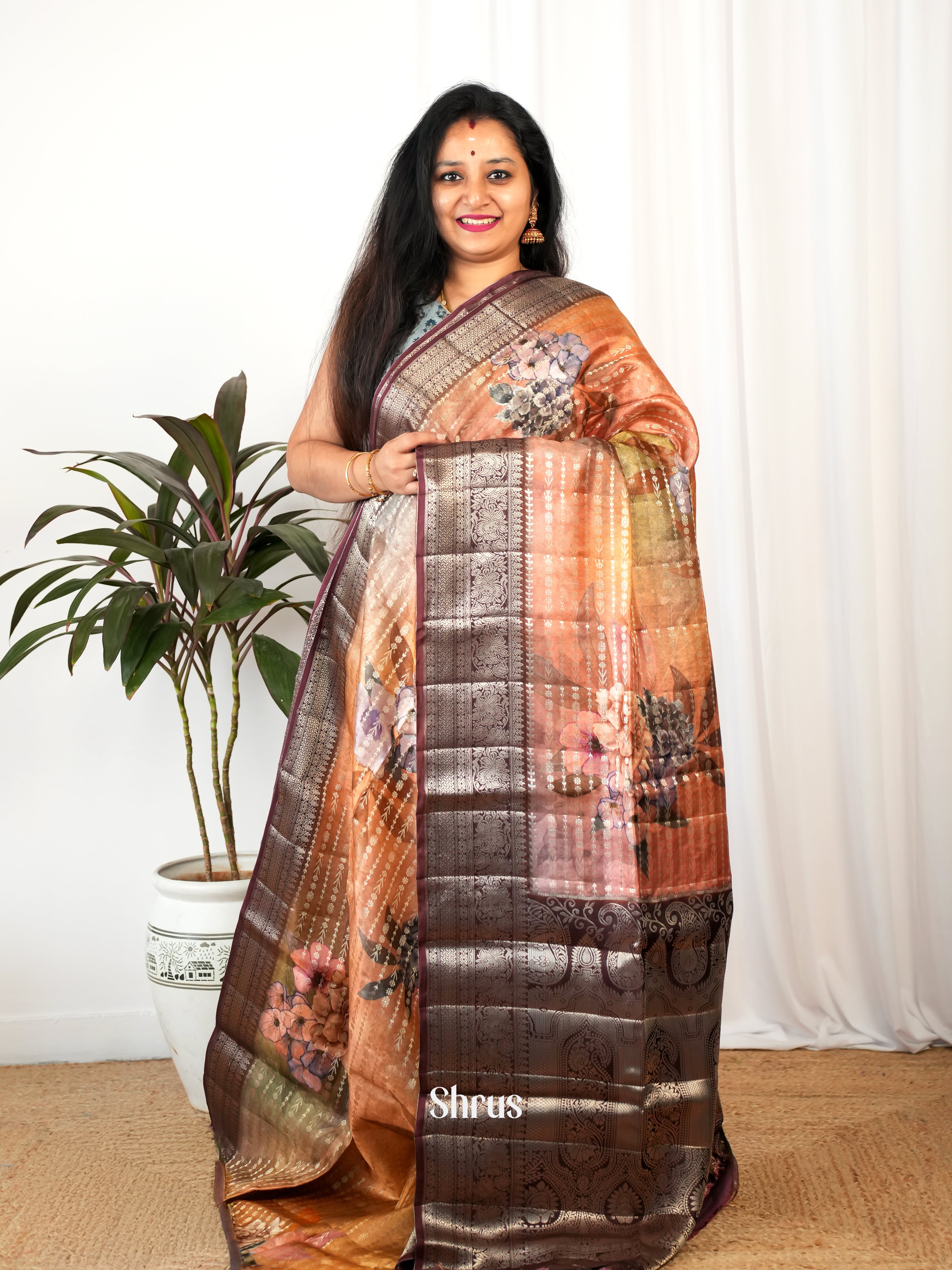 CIS26232 - Printed chanderi Saree