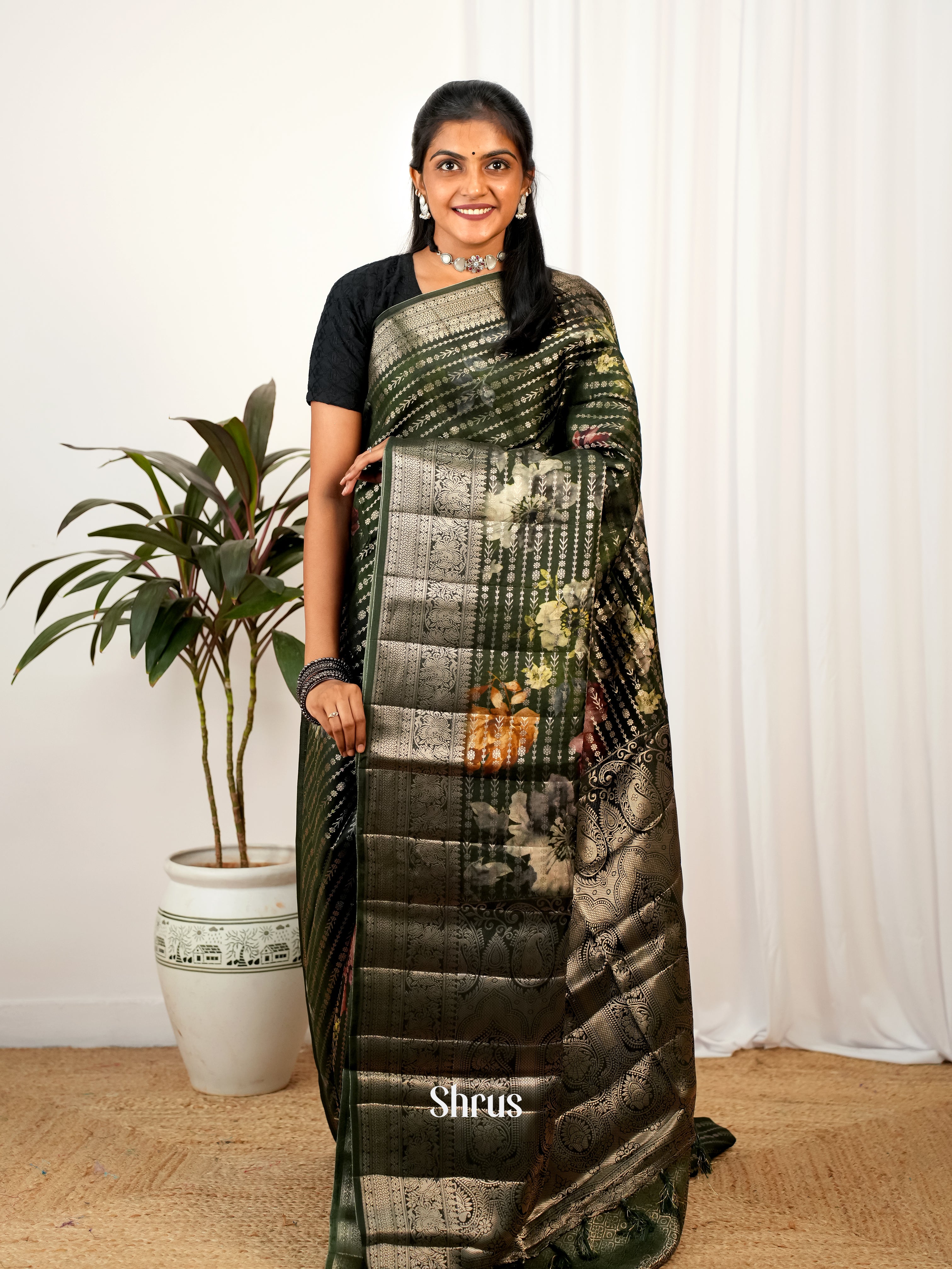 CIS26238 - Printed chanderi Saree