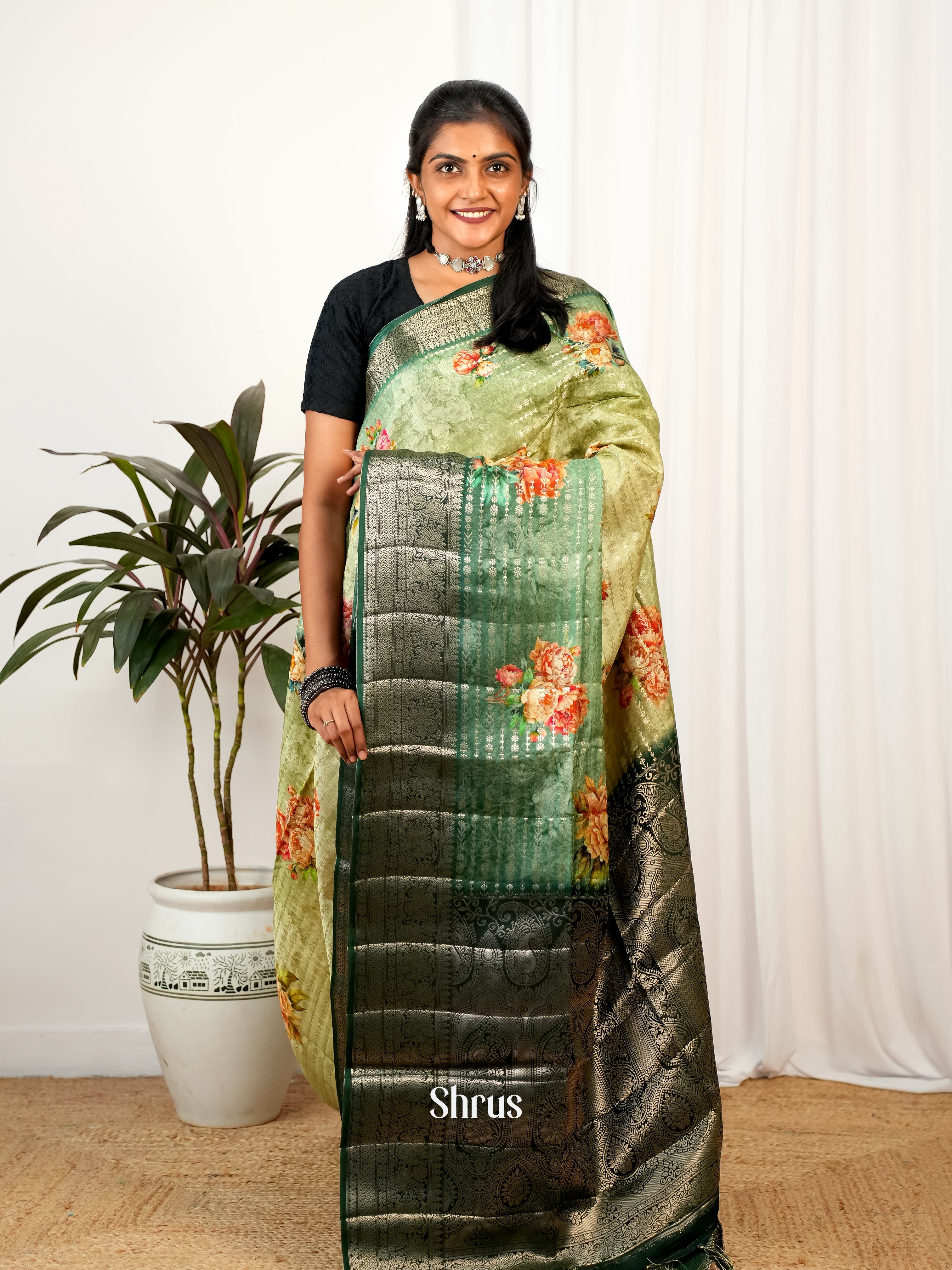 CIS26242 - Printed chanderi Saree