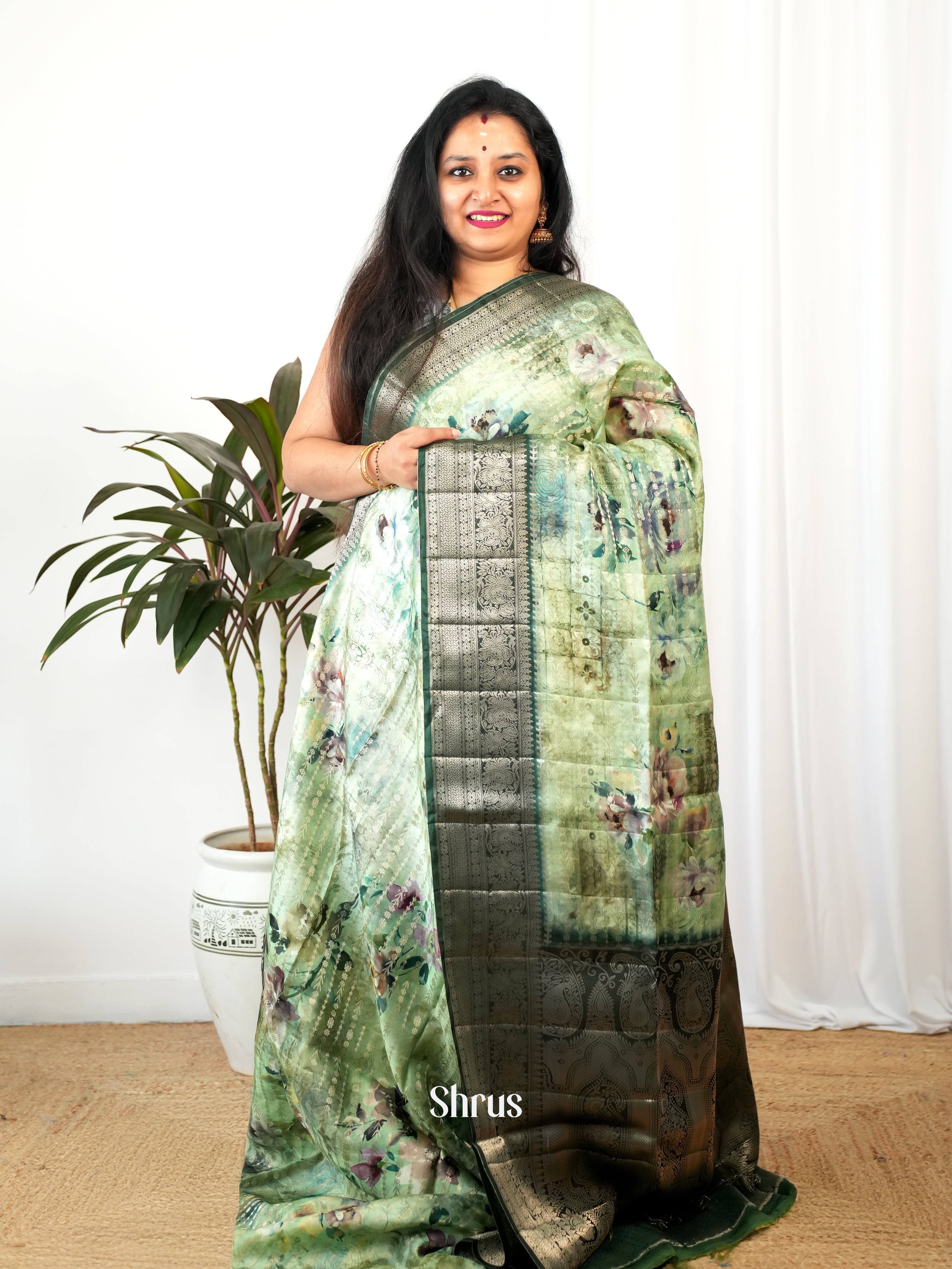 CIS26249 - Printed chanderi Saree