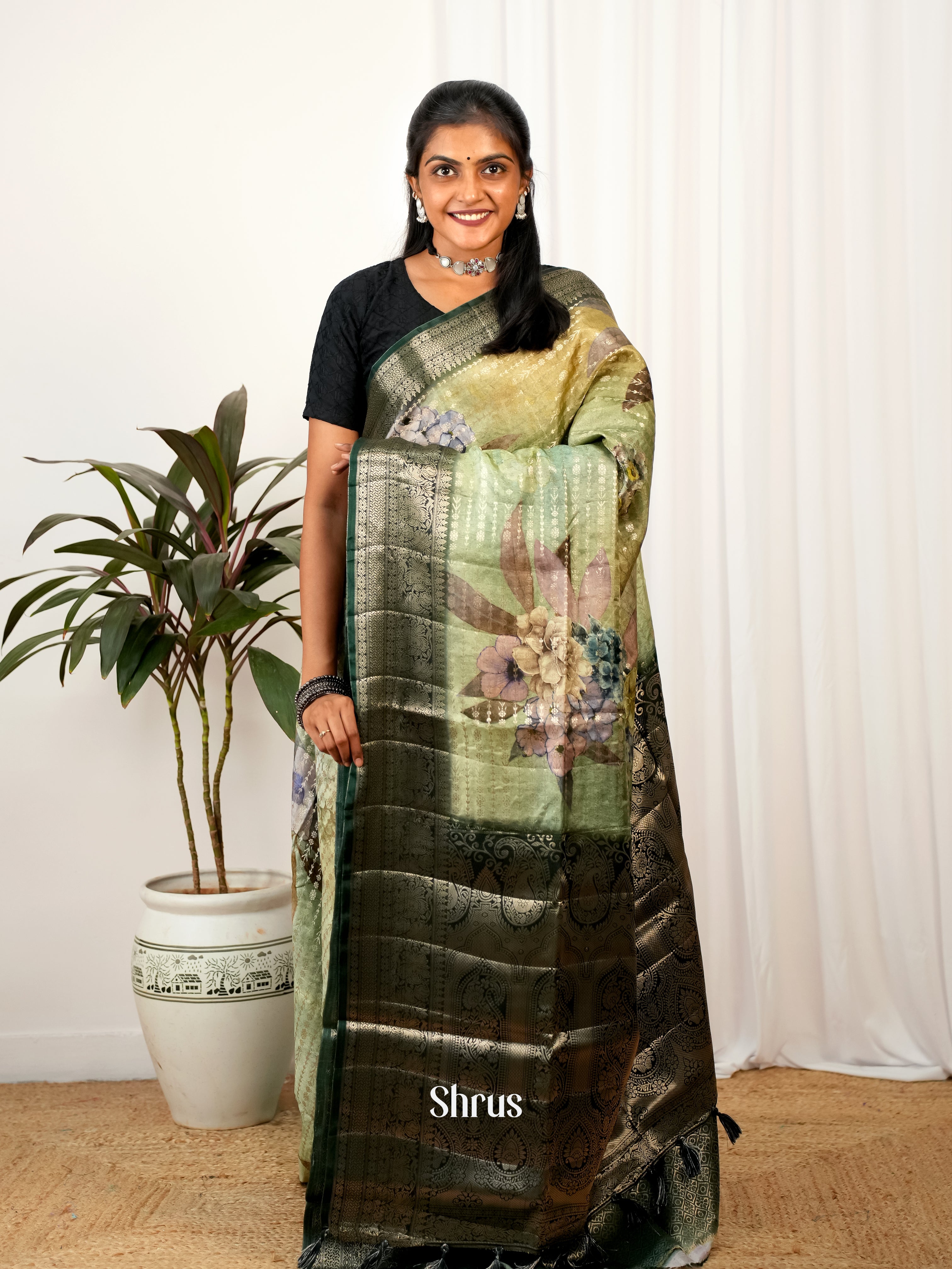 CIS26257 - Printed chanderi Saree