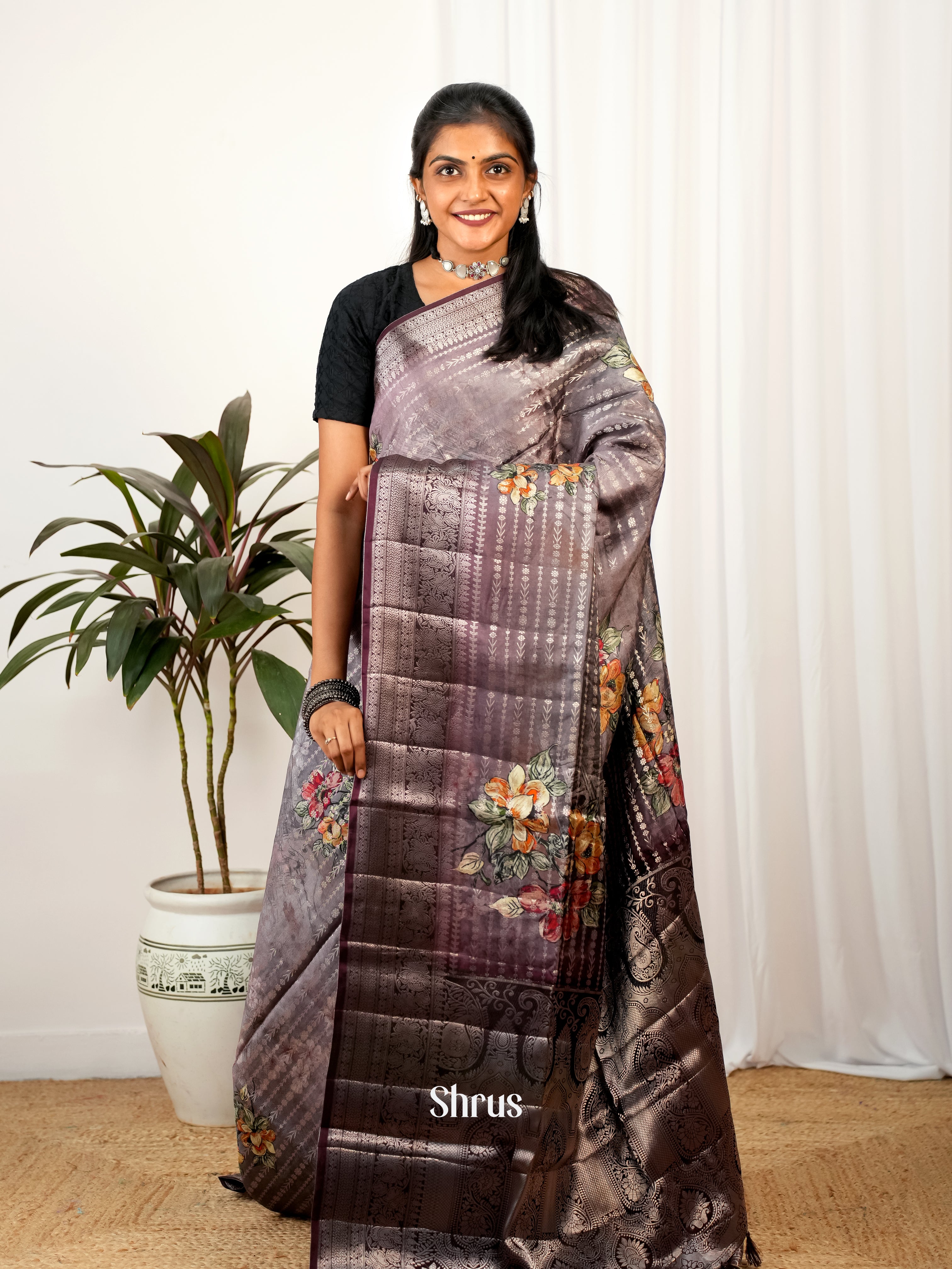 CIS26259 - Printed chanderi Saree