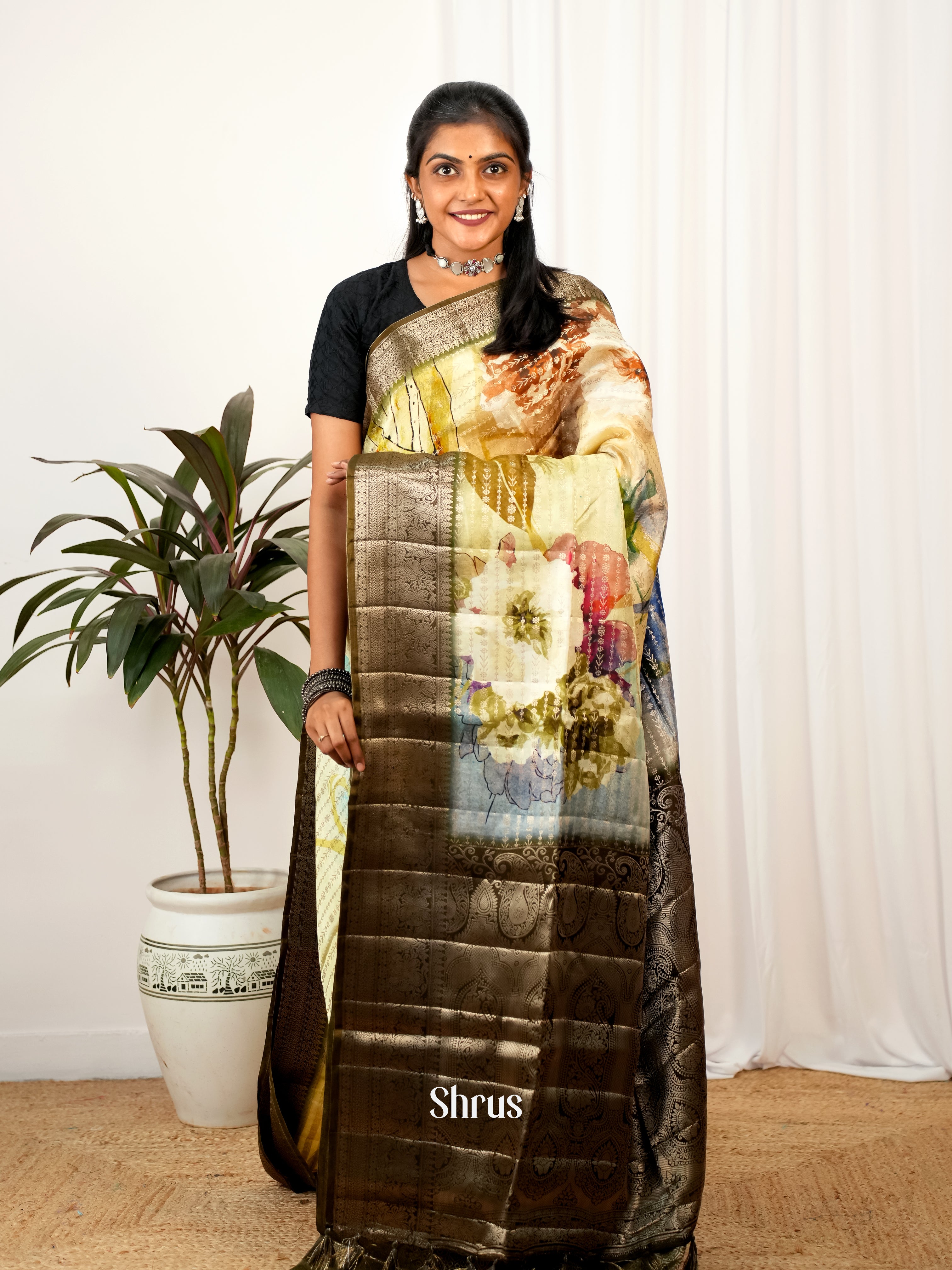 CIS26260 - Printed chanderi Saree