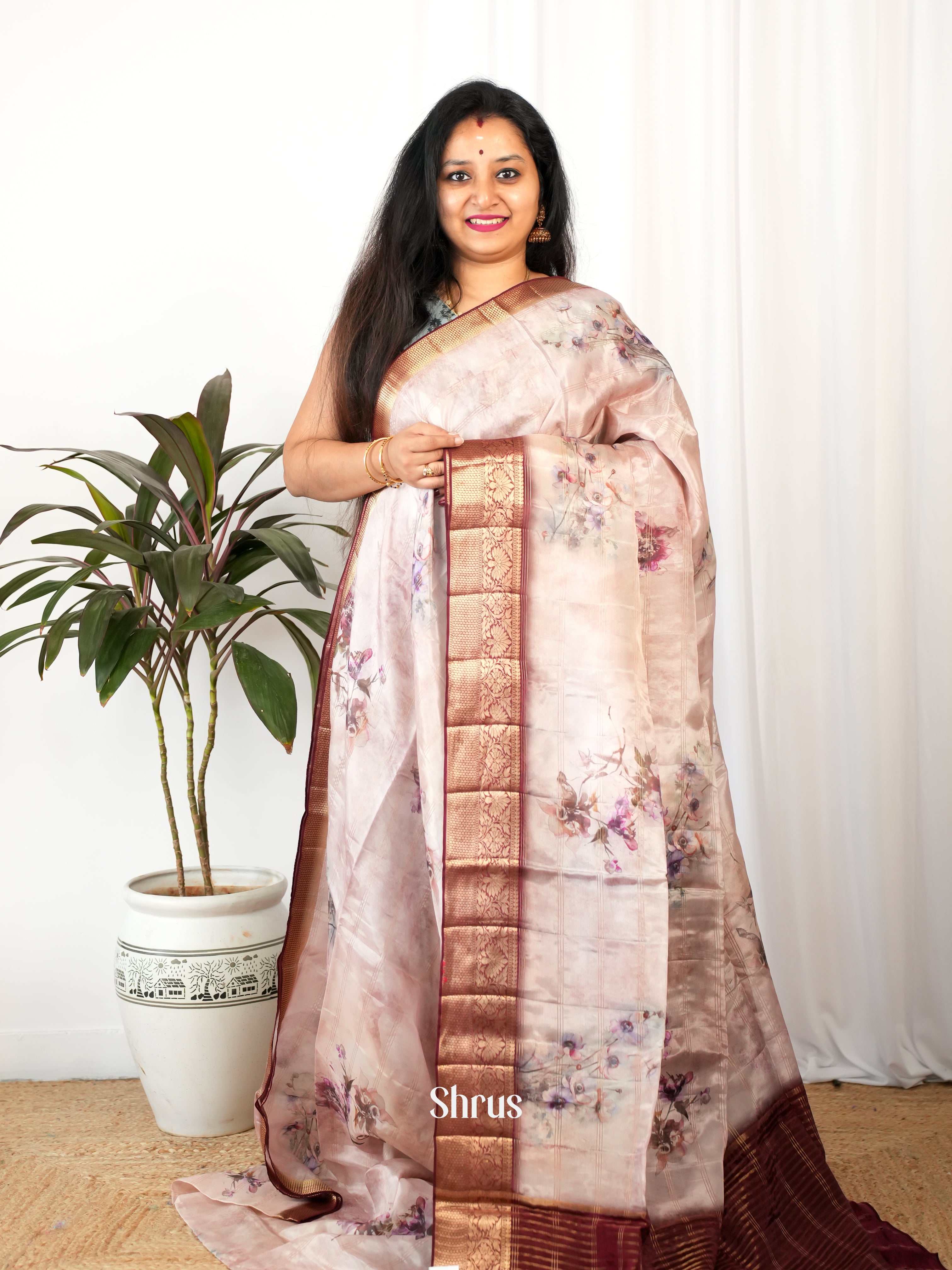 CIS26264 - Printed chanderi Saree