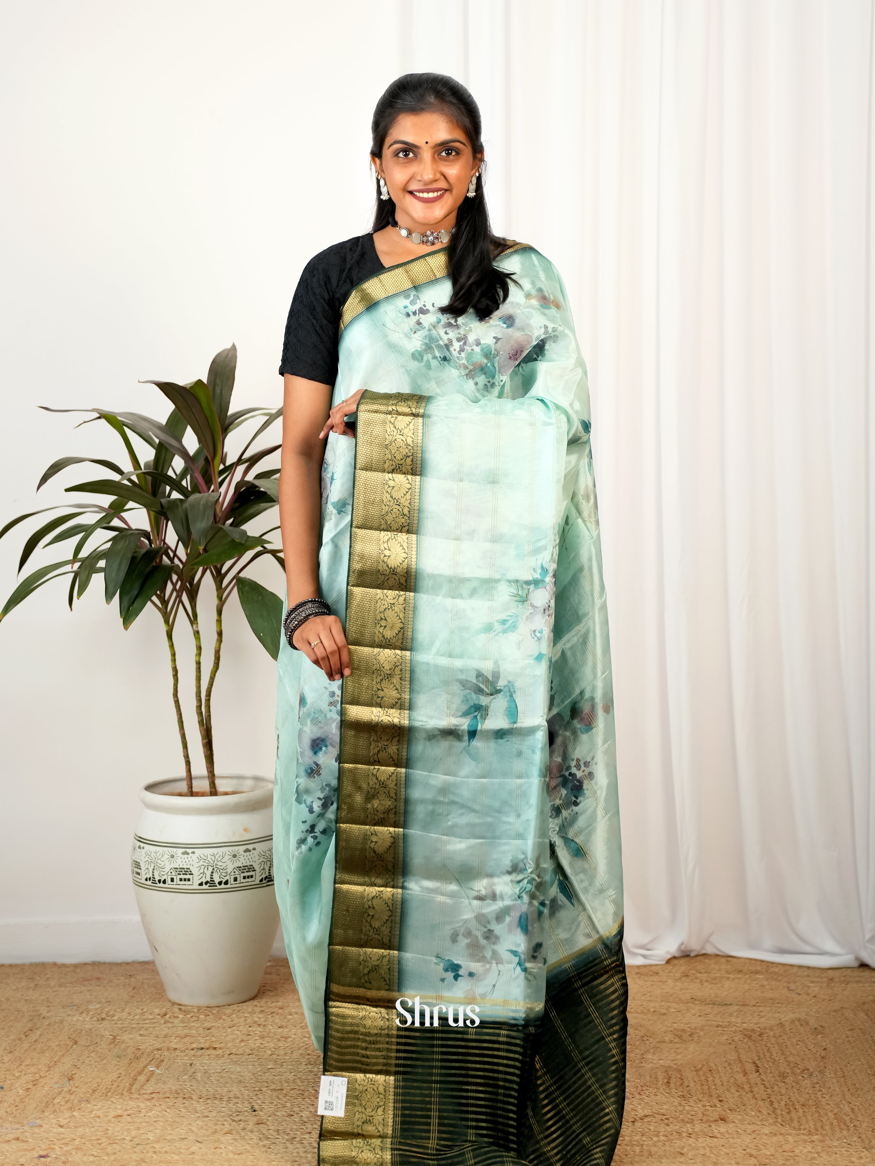 CIS26268 - Printed chanderi Saree