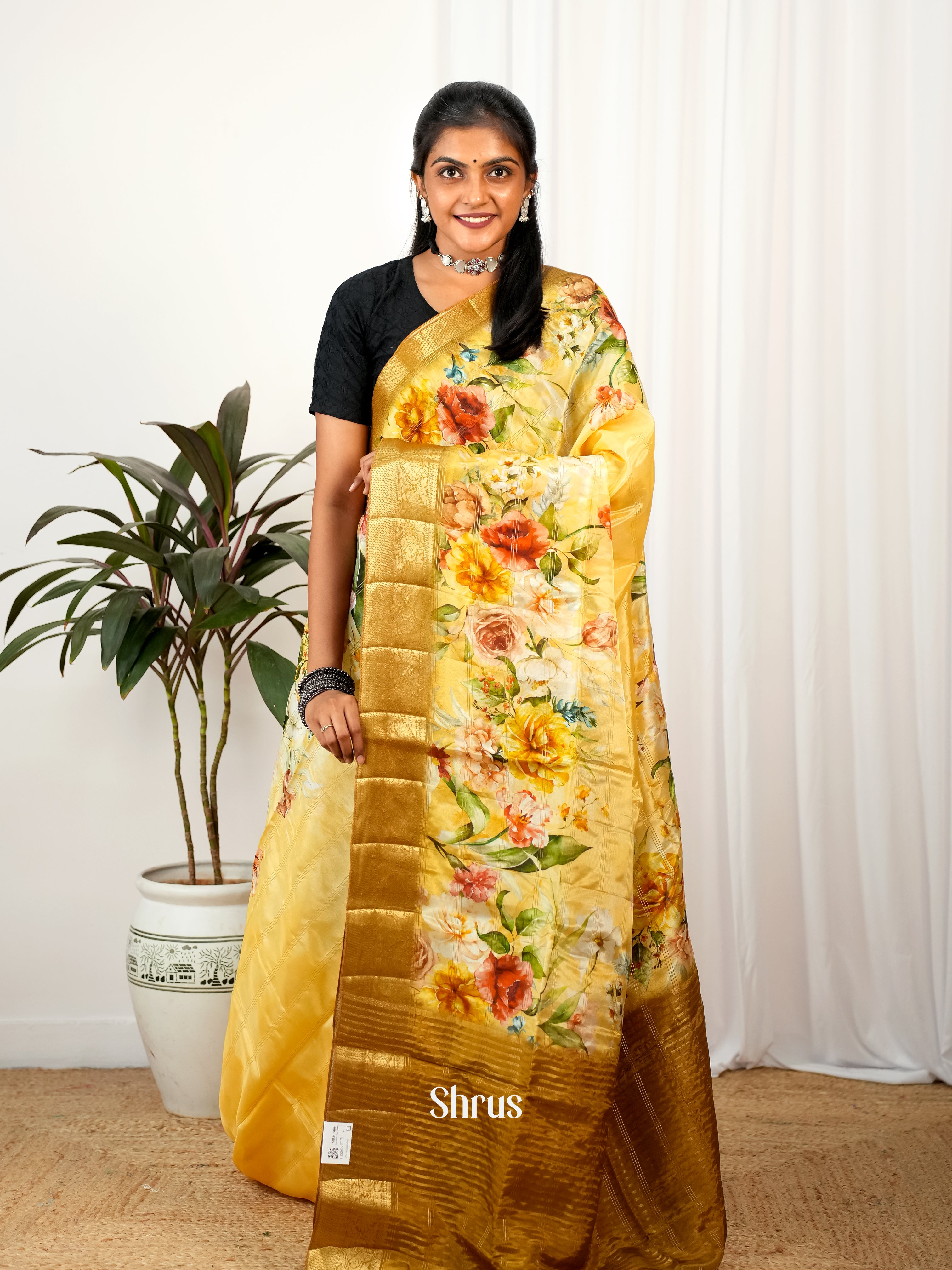 CIS26273 - Printed chanderi Saree