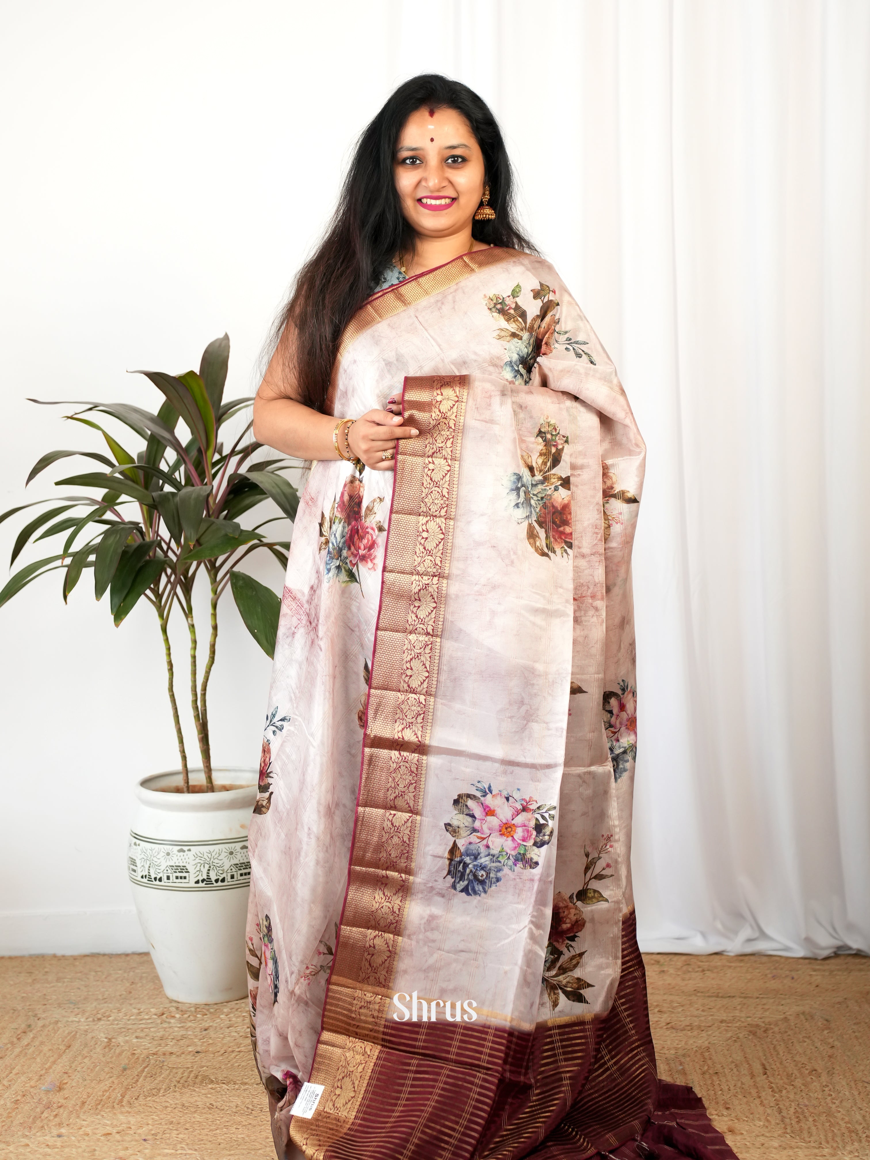 CIS26274 - Printed chanderi Saree