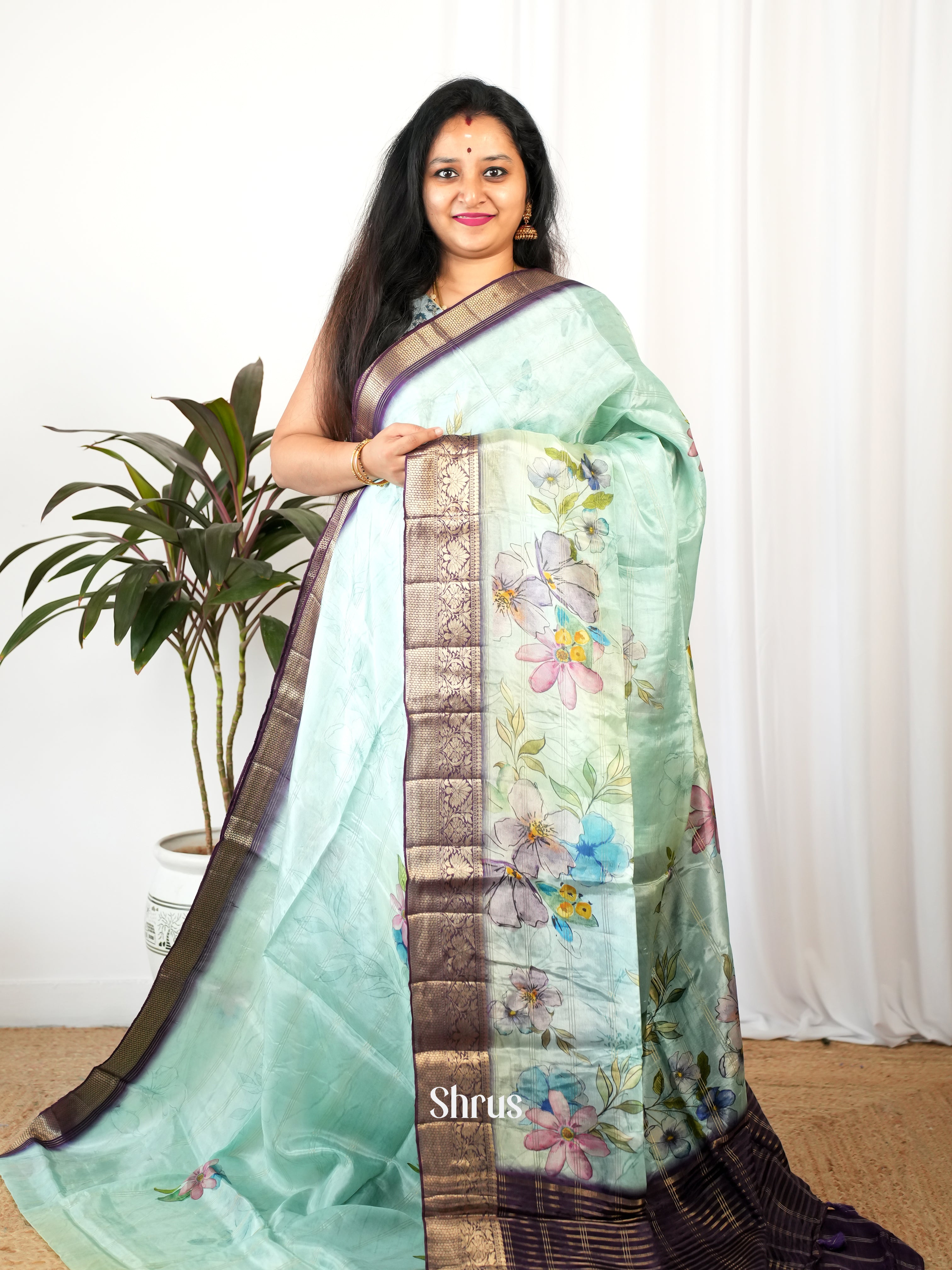 CIS26275 - Printed chanderi Saree