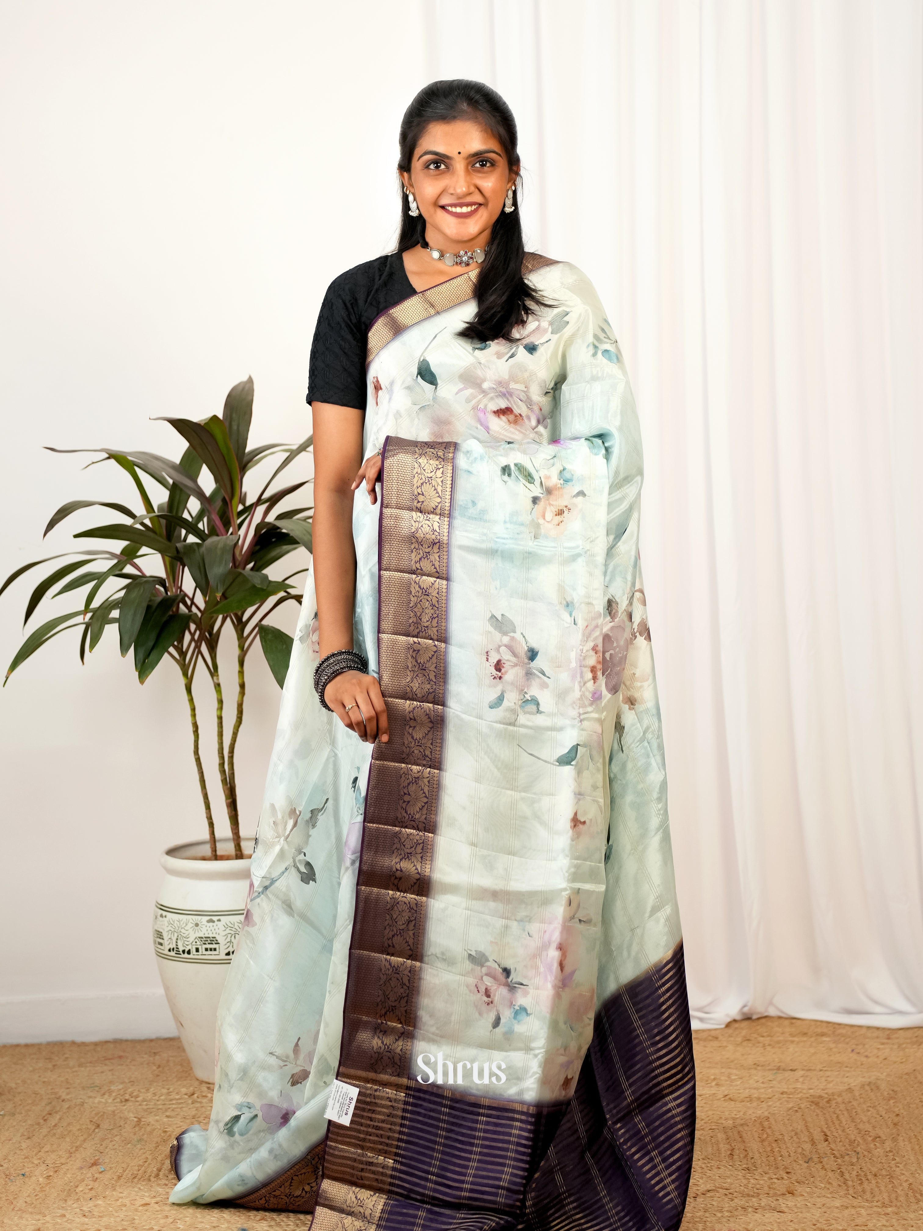 CIS26277 - Printed chanderi Saree