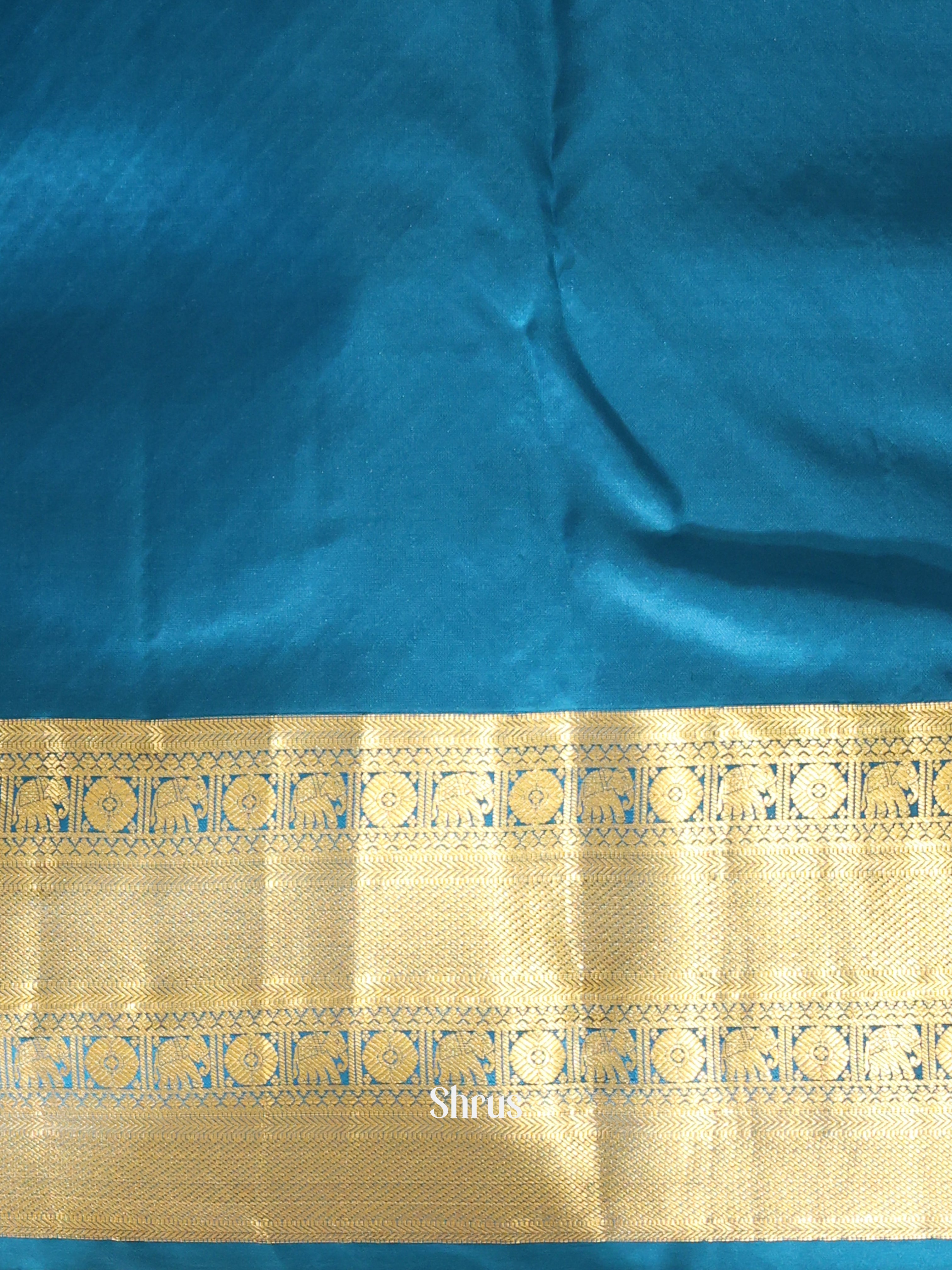 Blue(Single Tone) - Kanchipuram silk Saree