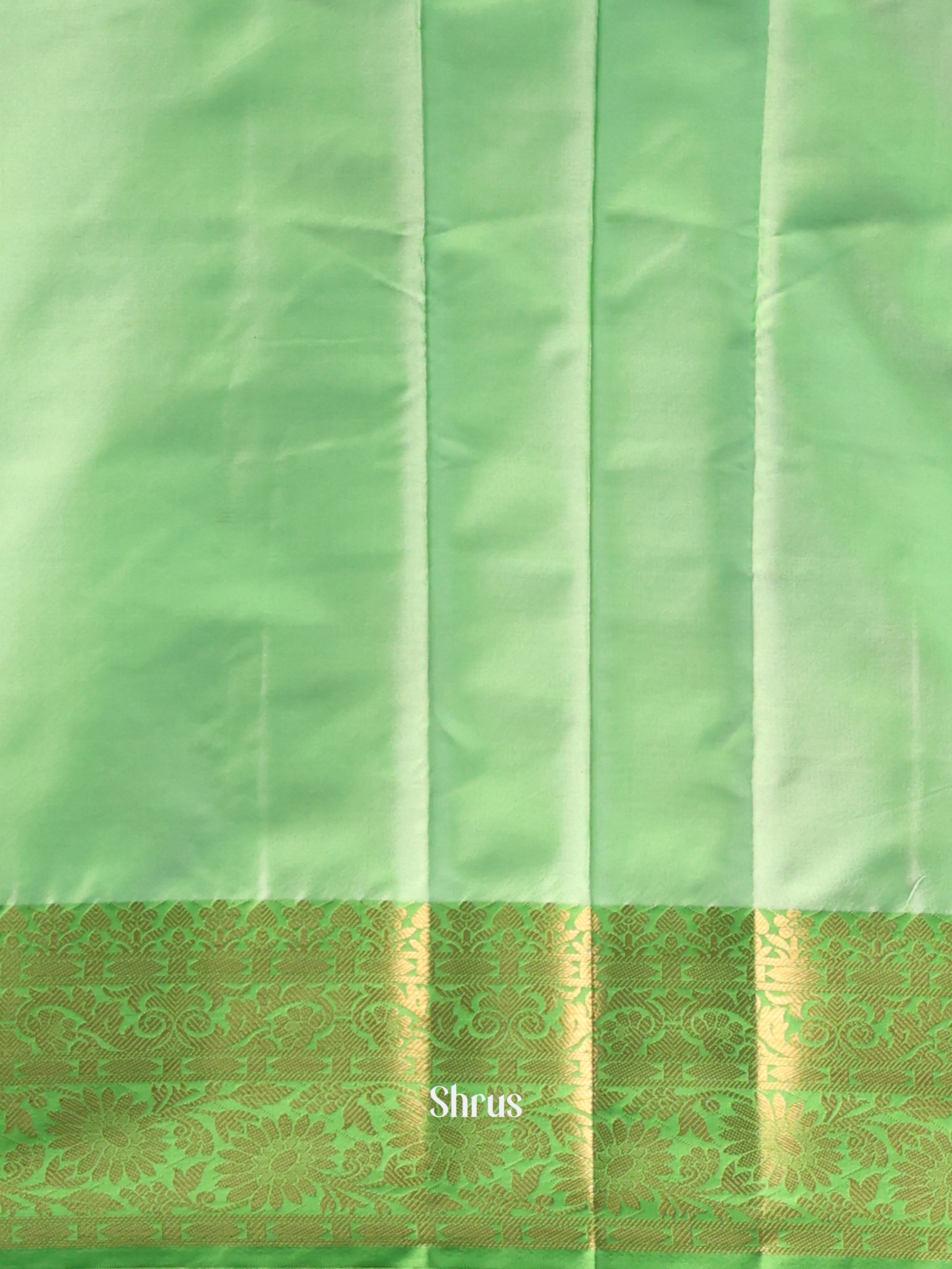 Blue & Green- Semi Ikkat Saree