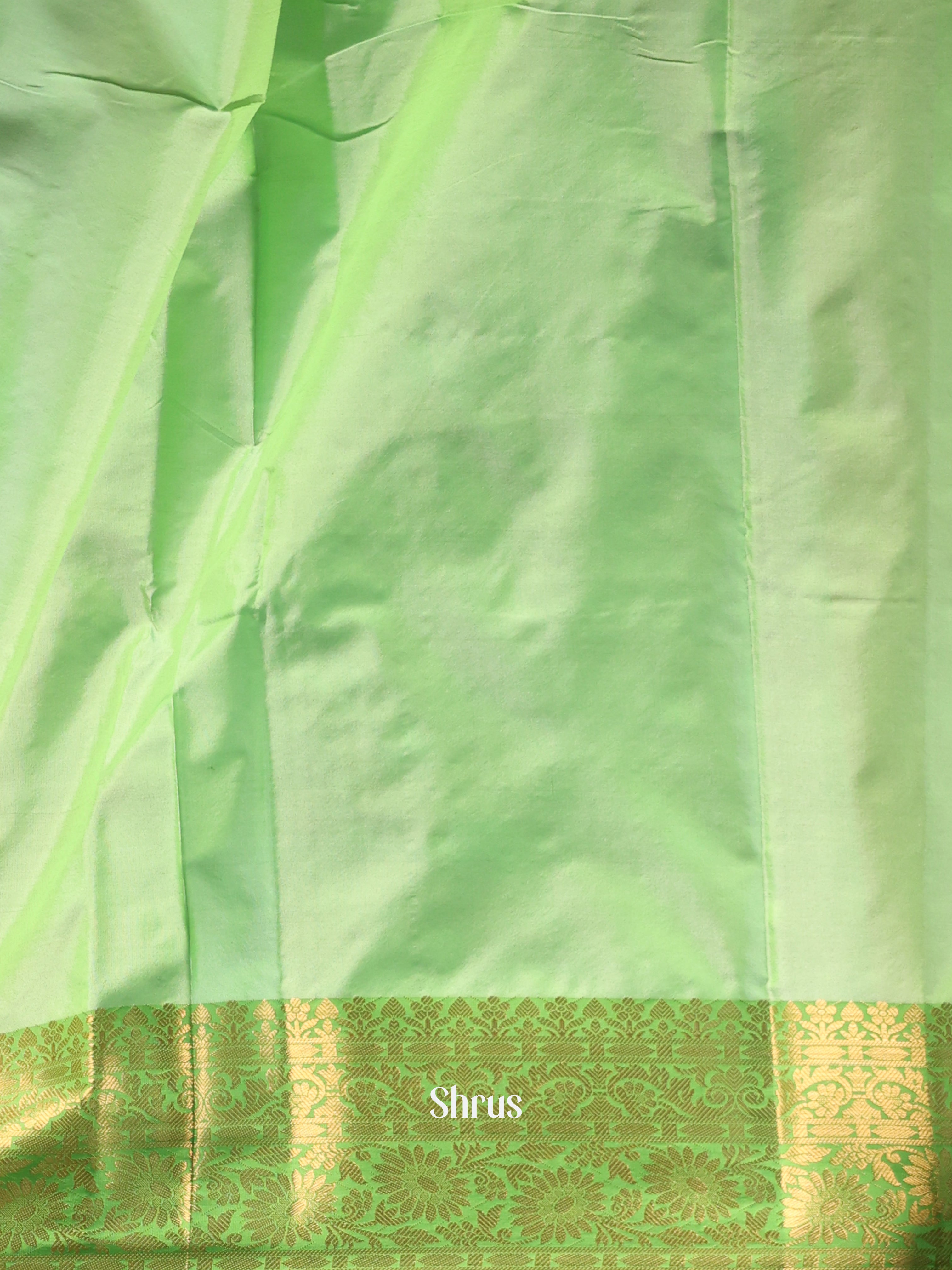 Pink & Green- Semi Ikkat Saree