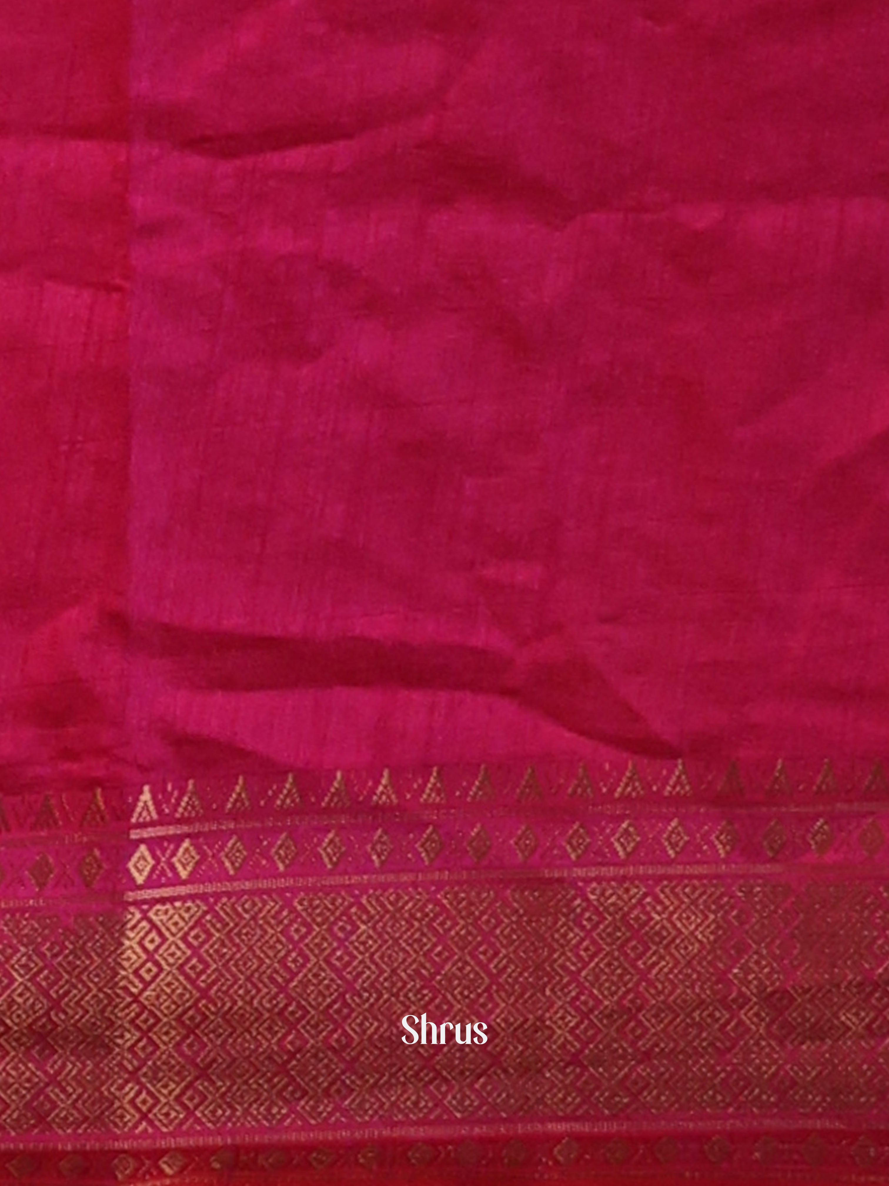 Purple & Pink  - Semi Patola Saree