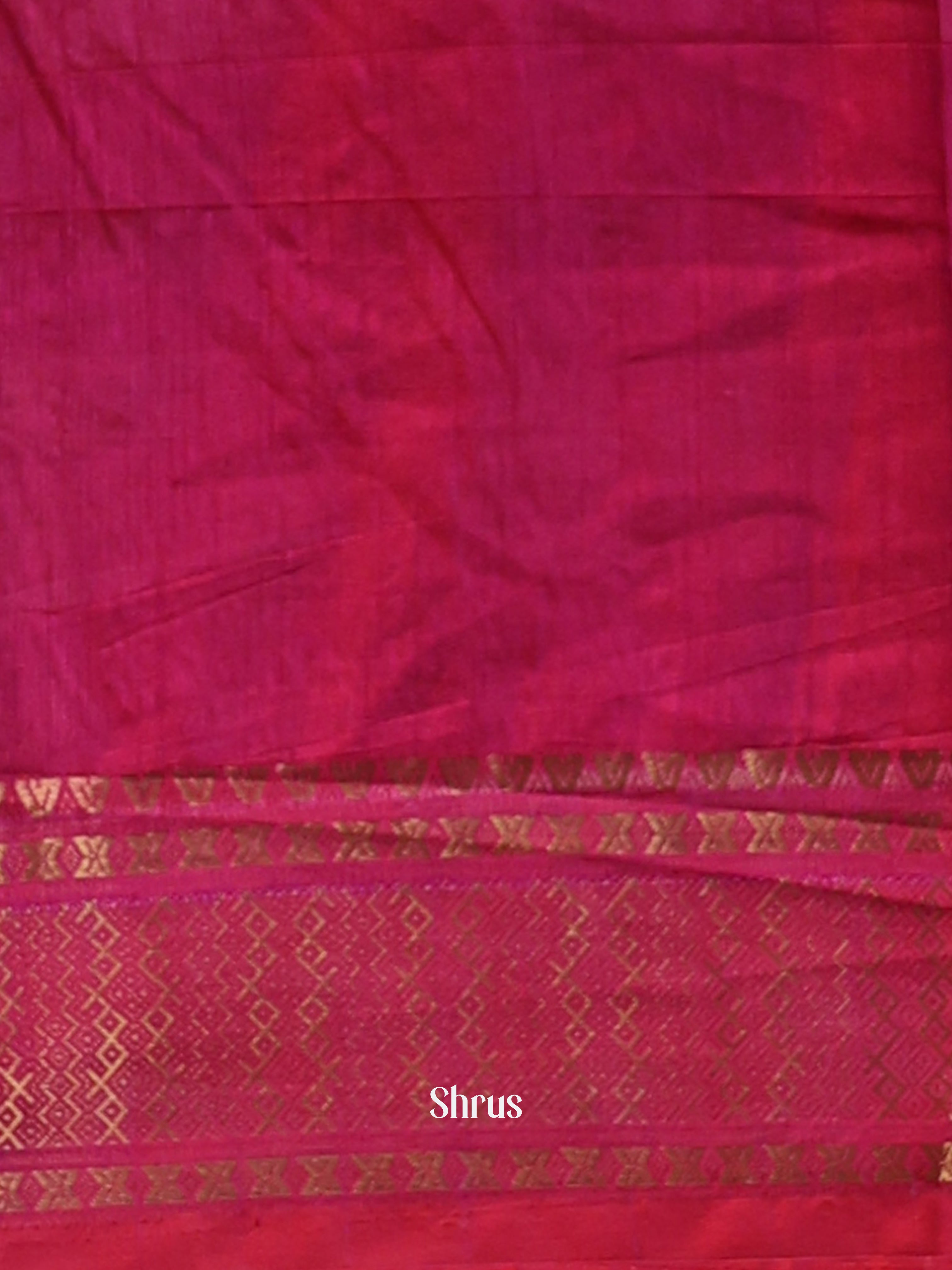 Purple & Pink  - Semi Patola Saree