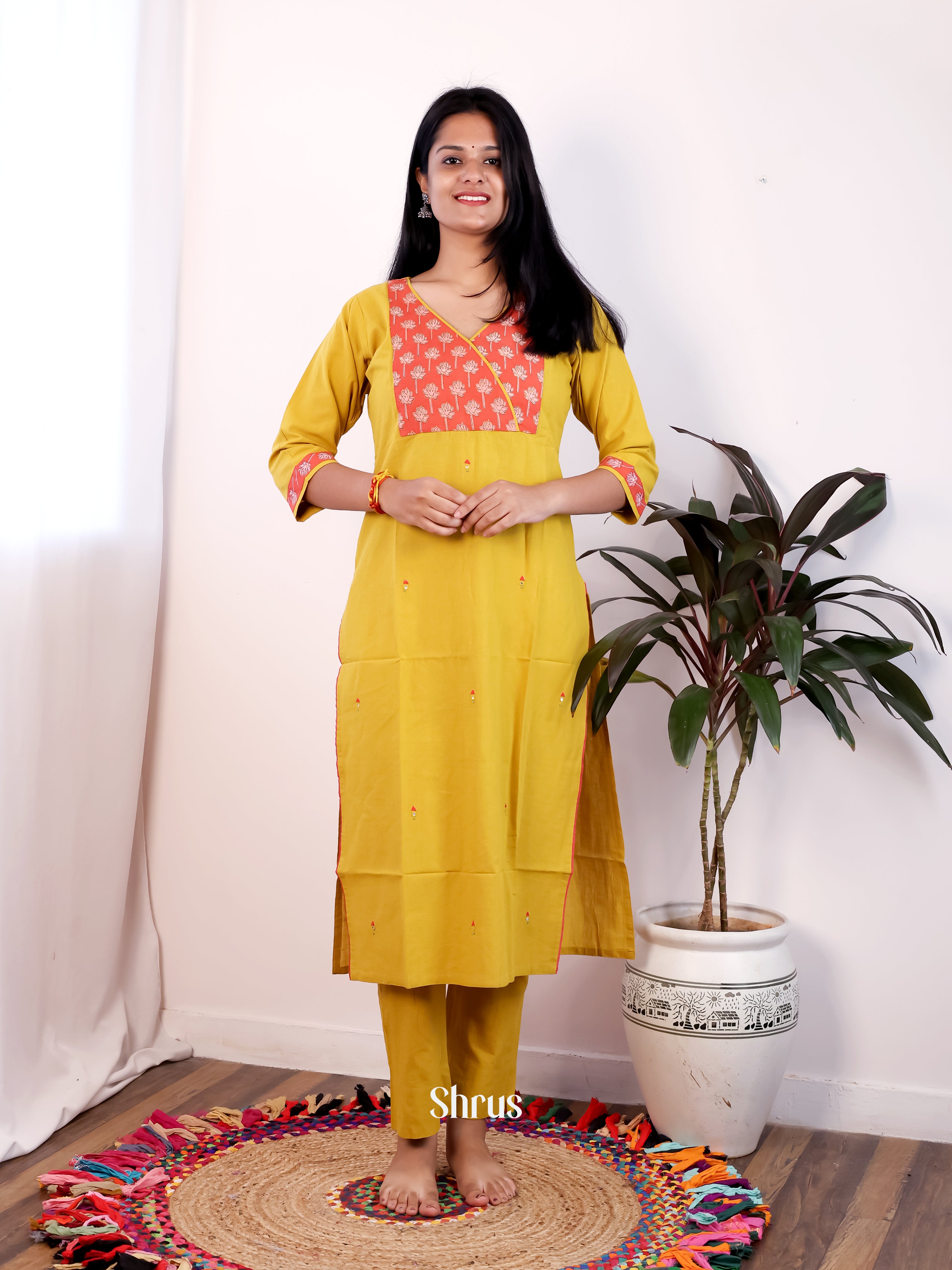 Mustard - 2pc Readymade Suits