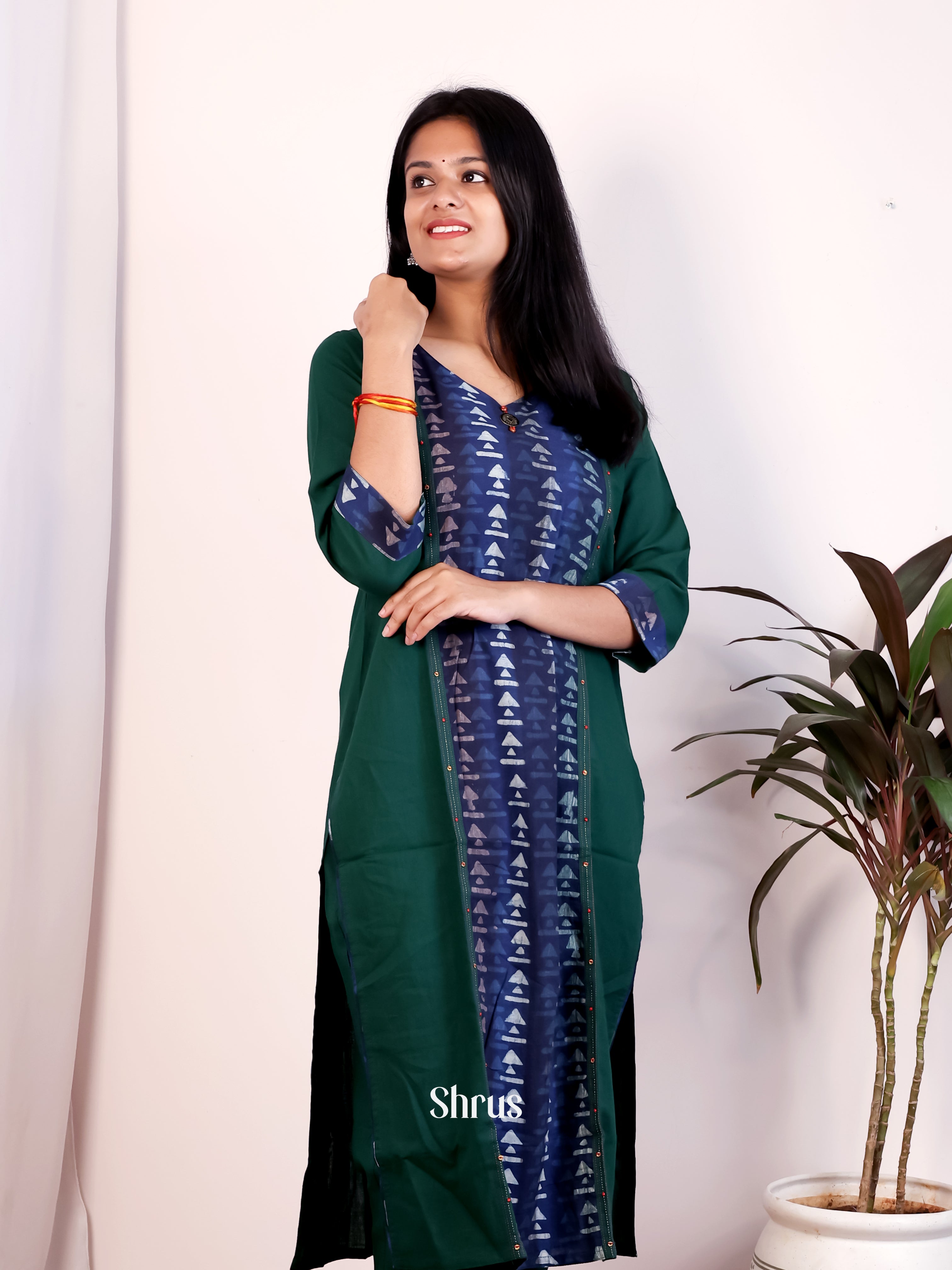 Green & Blue -2pc Readymade Suits