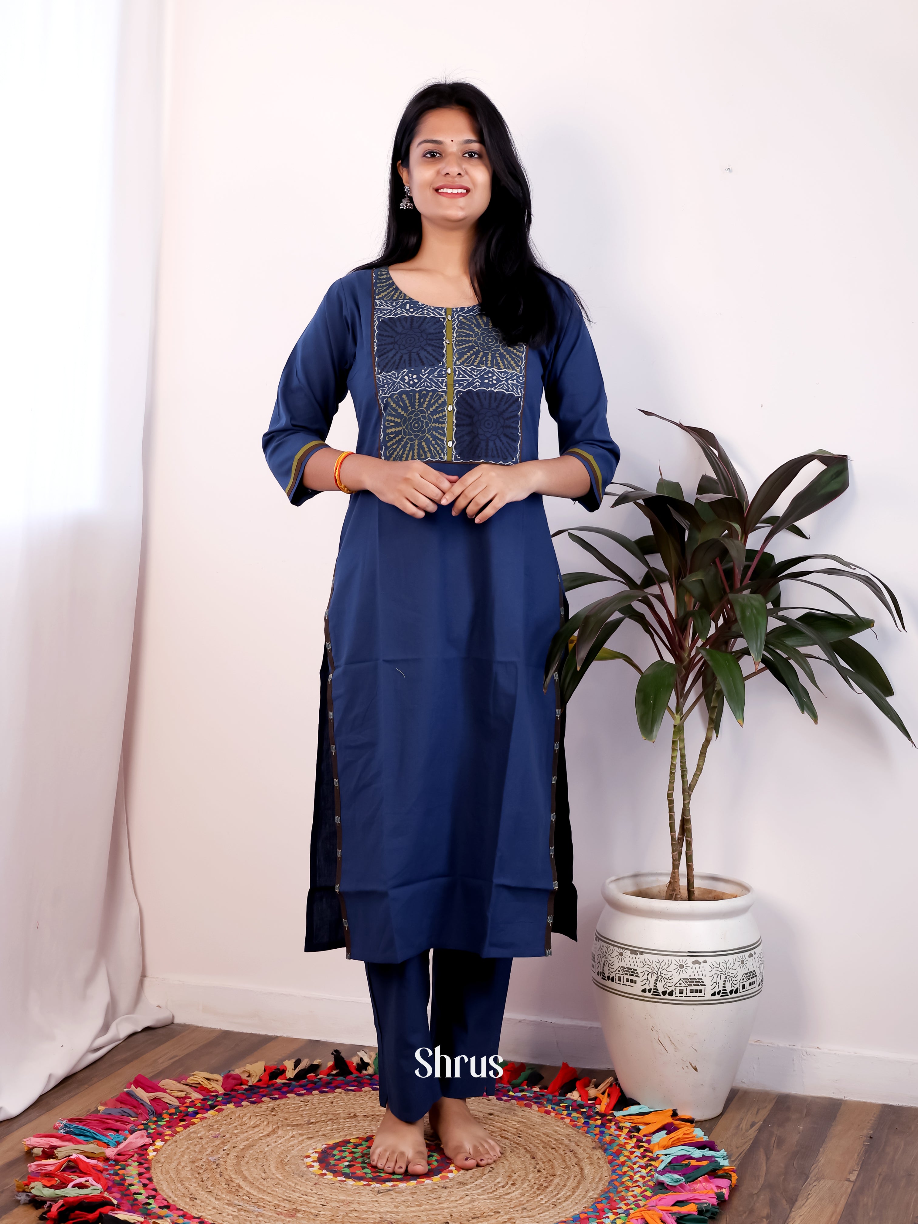 Blue - 2pc Readymade Suits