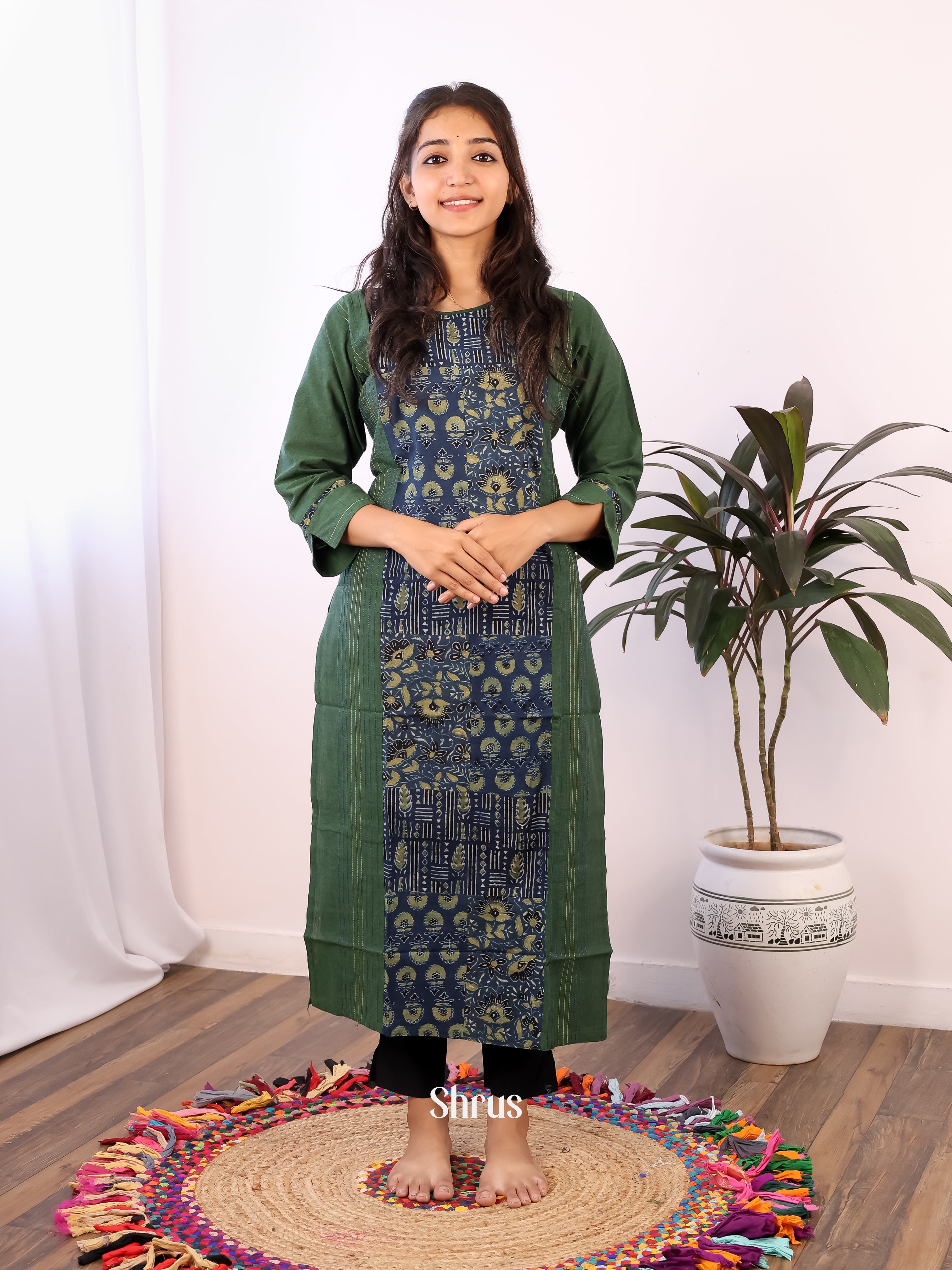 Green & Blue - Readymade kurti