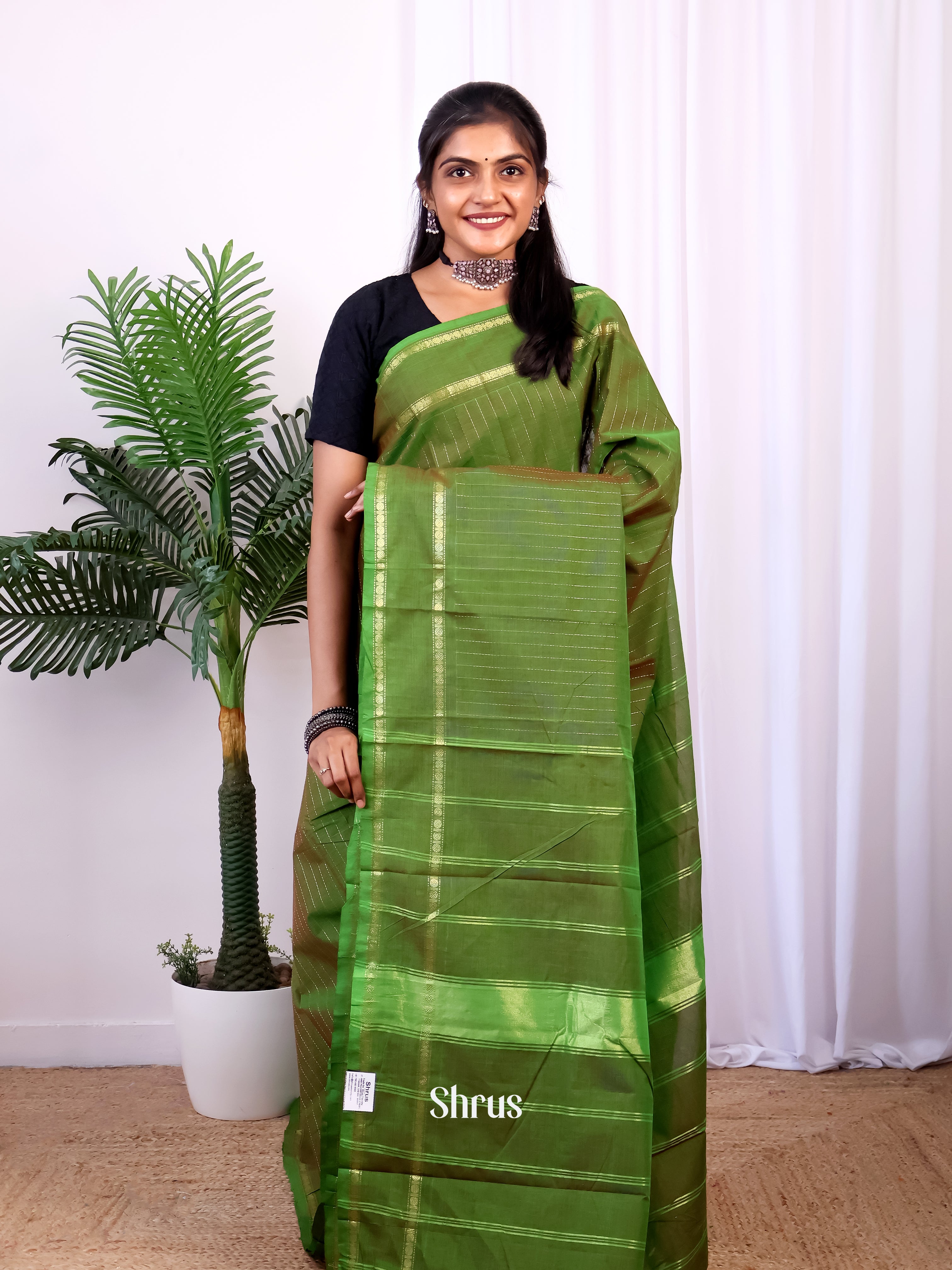 Green- Chettinad Cotton Saree