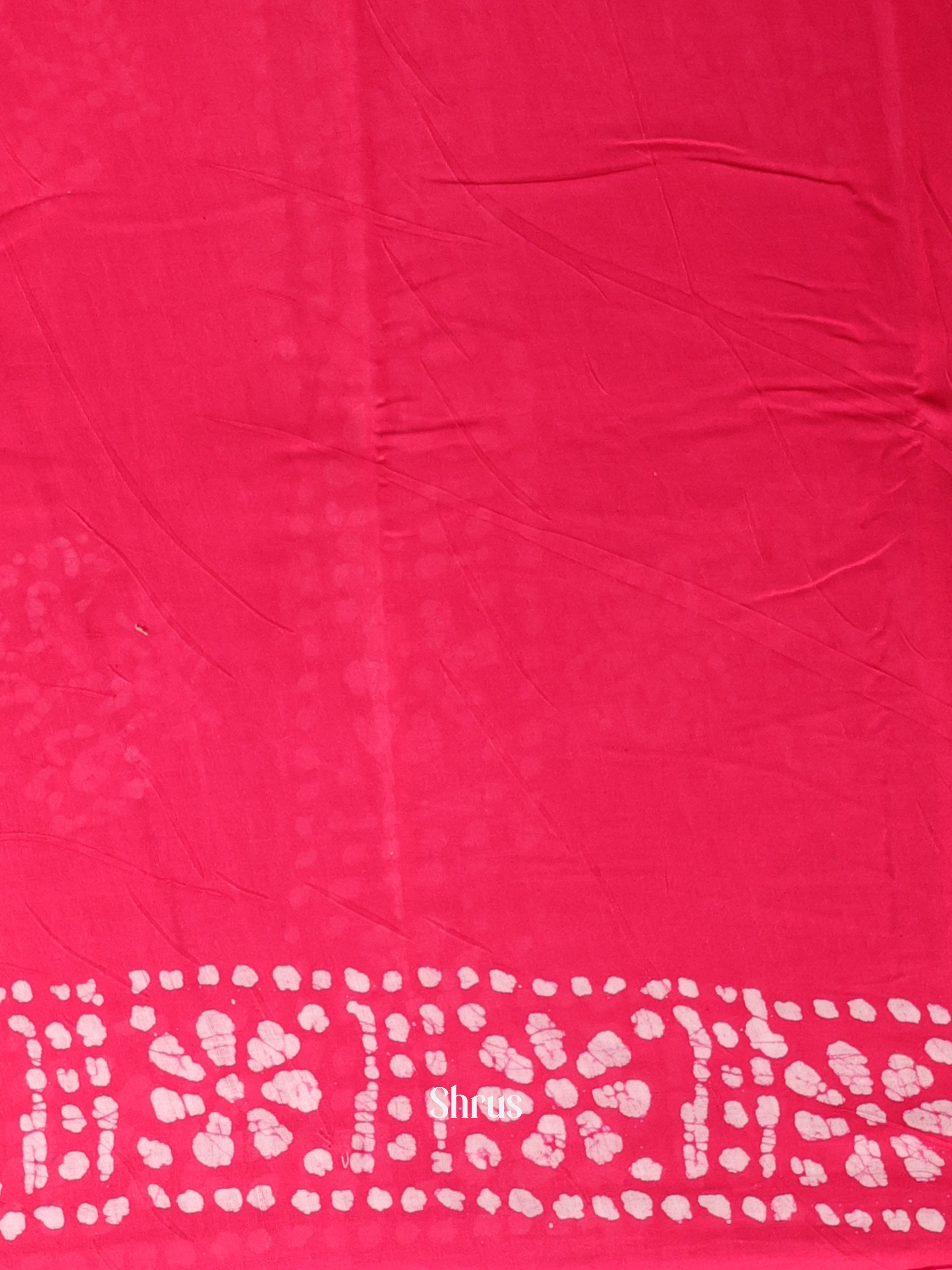 Pink - Cotton Saree