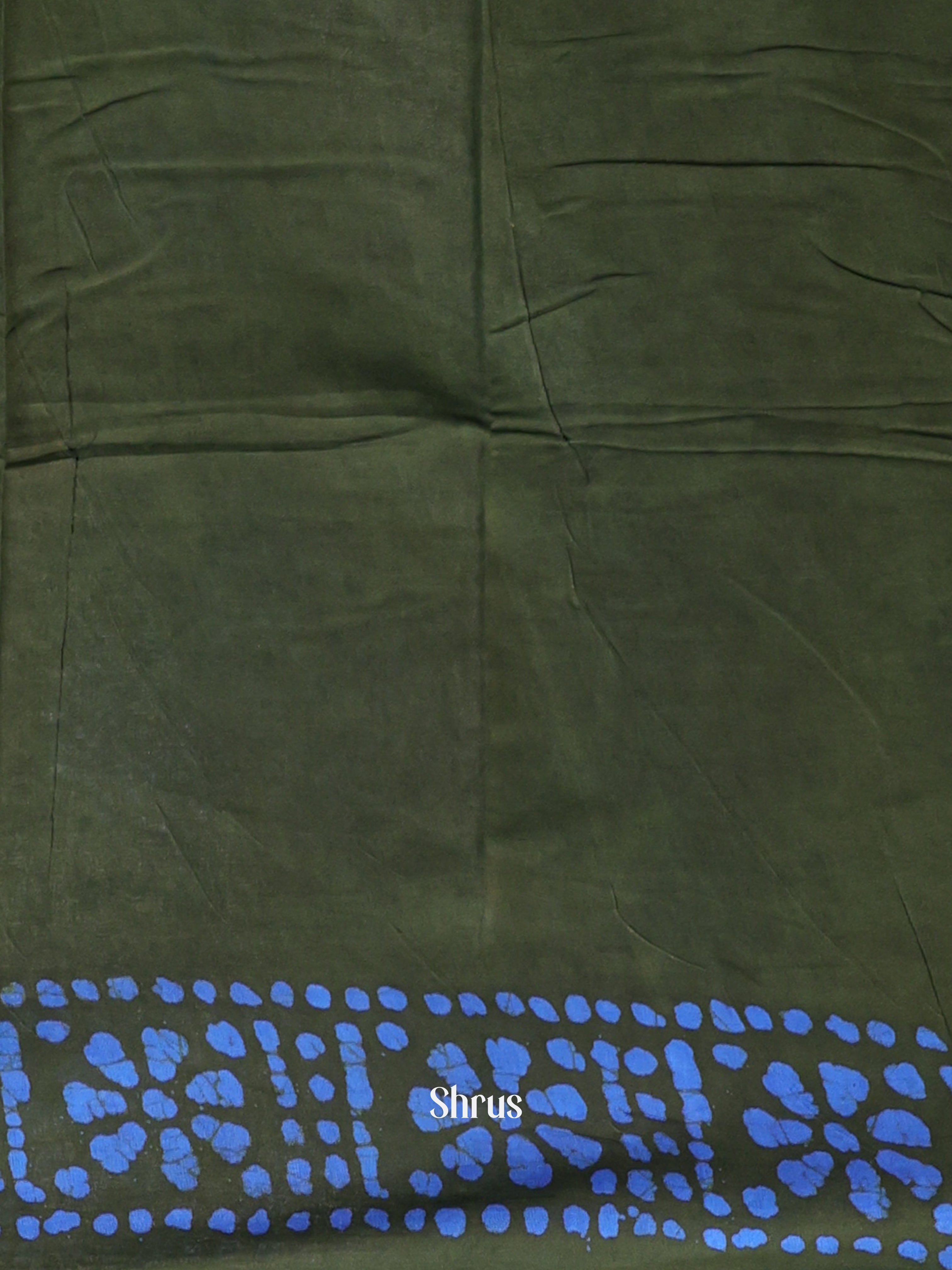 Green & Blue - Cotton Saree