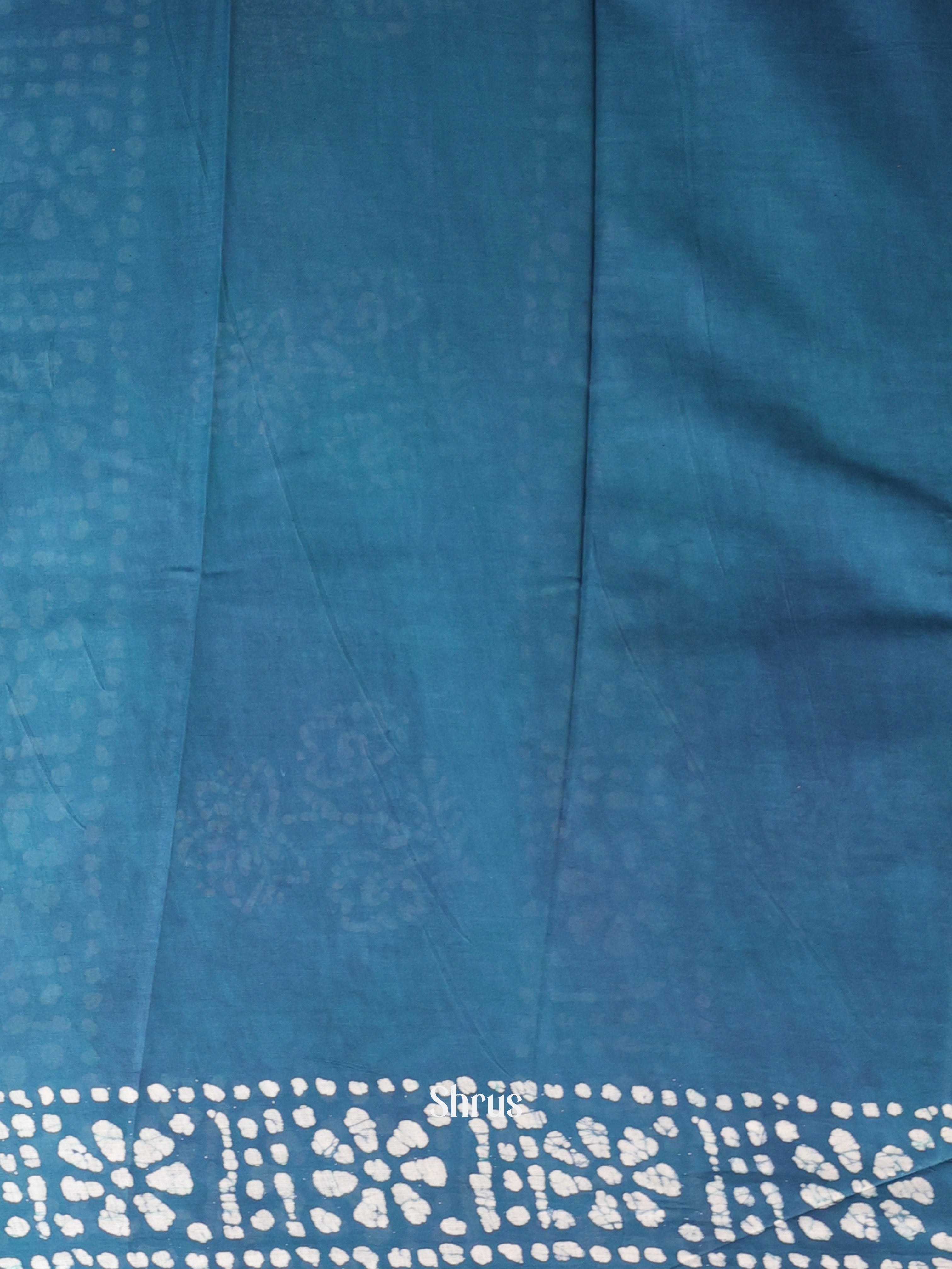 Blue - Cotton Saree