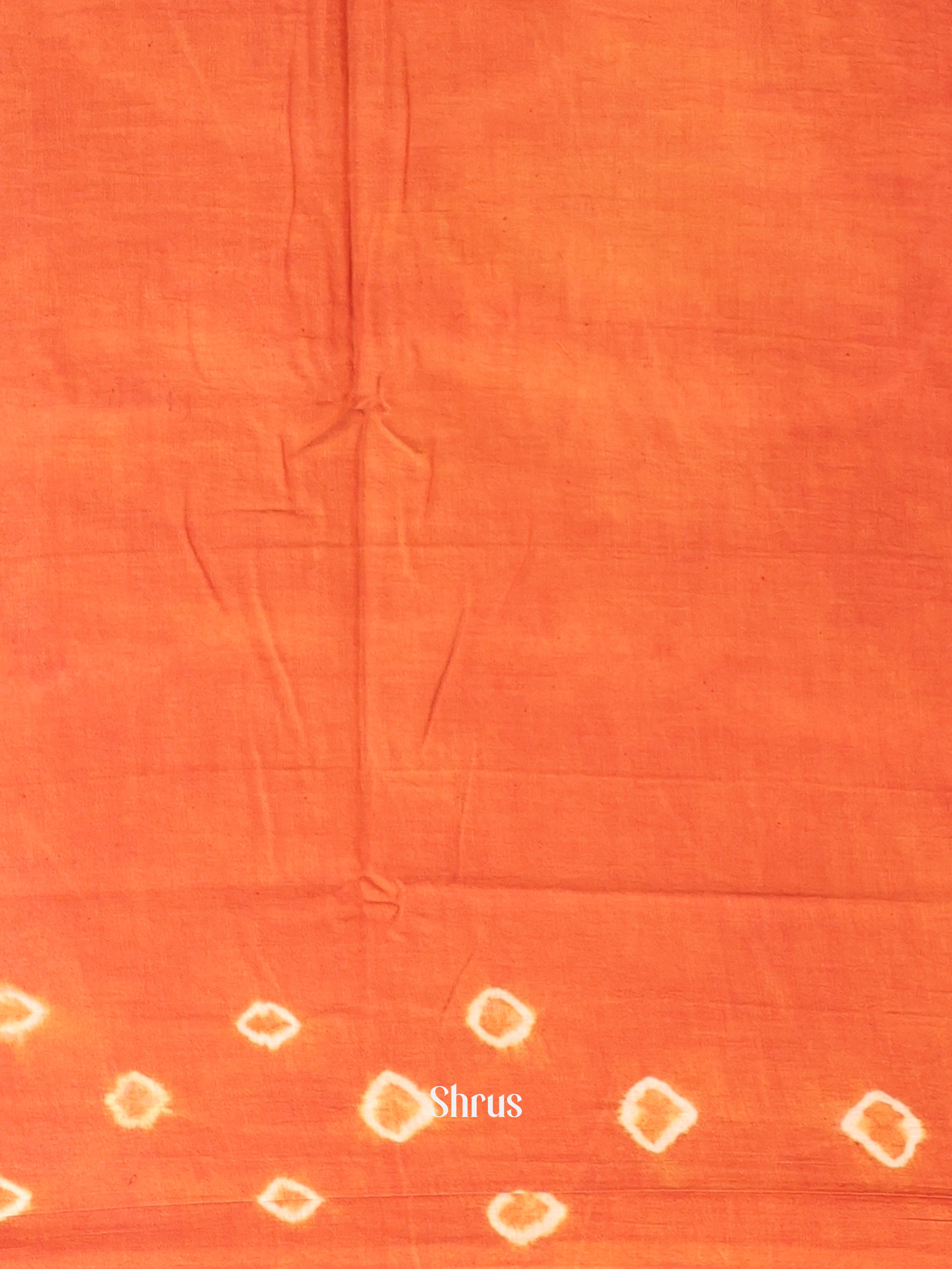 Maroon &  Brick- Cotton Saree