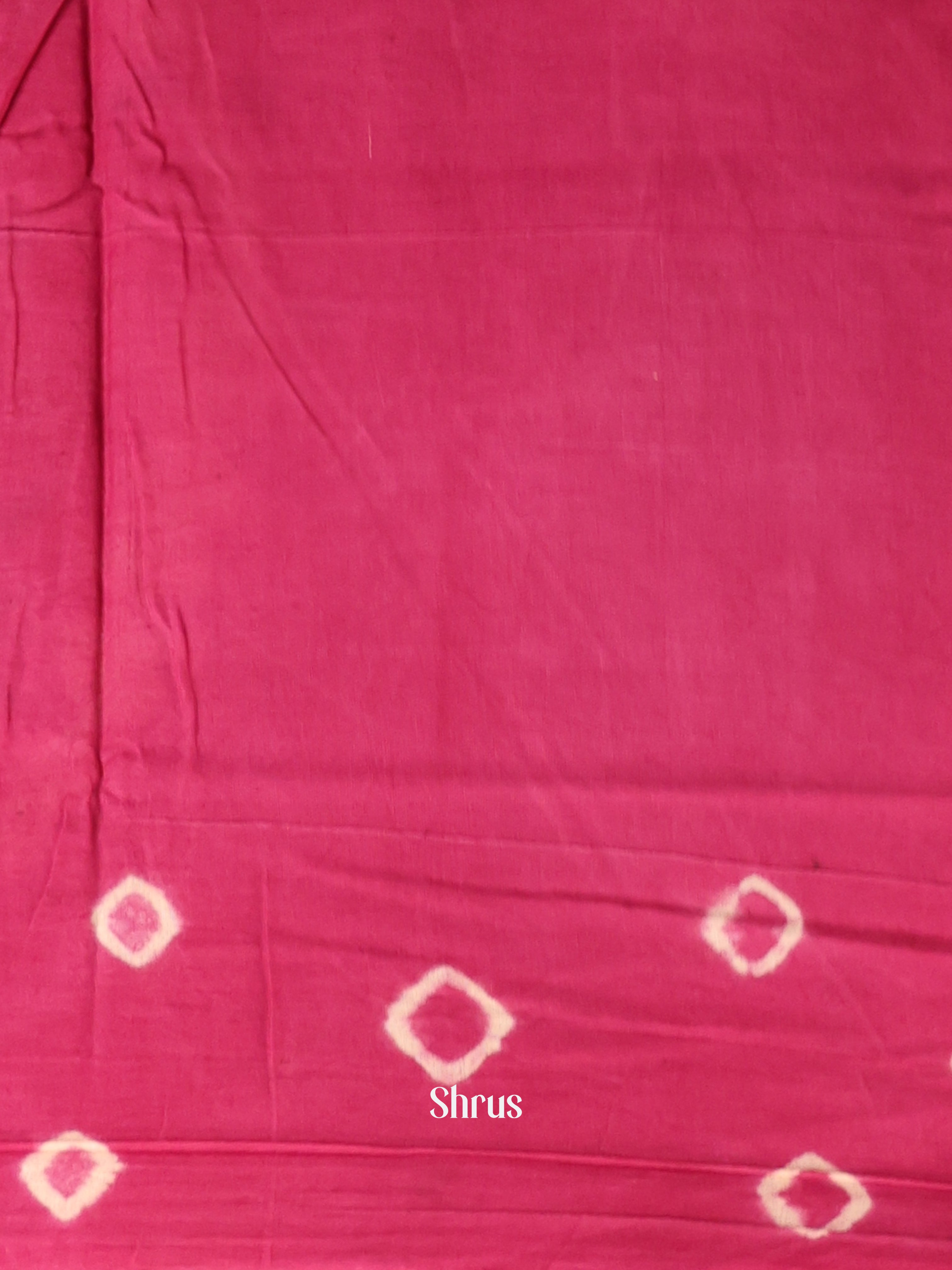 brown & Pink - Cotton Saree - Shop on Shrus.com